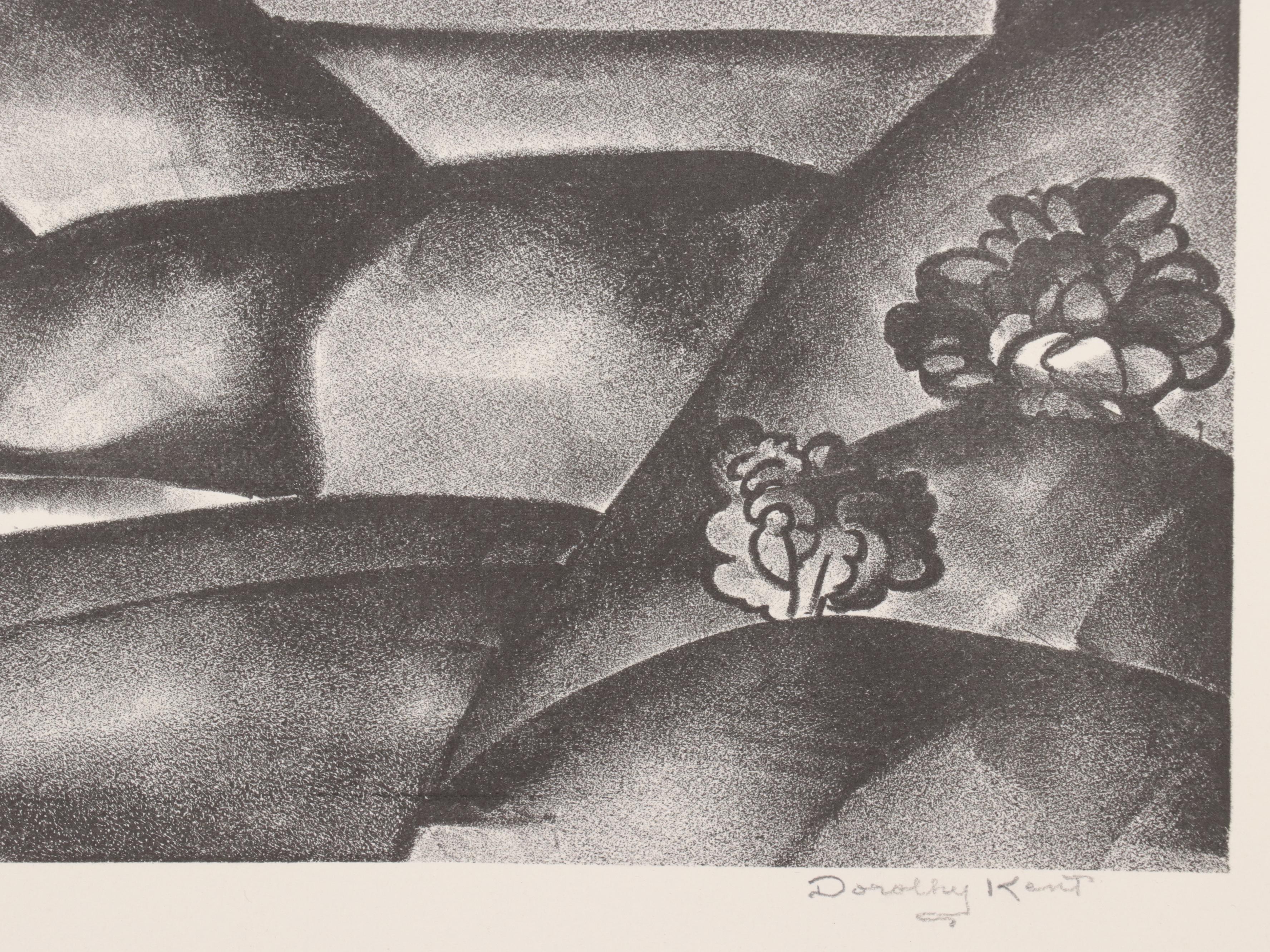 Dorothy Kent Lithograph of Landscape