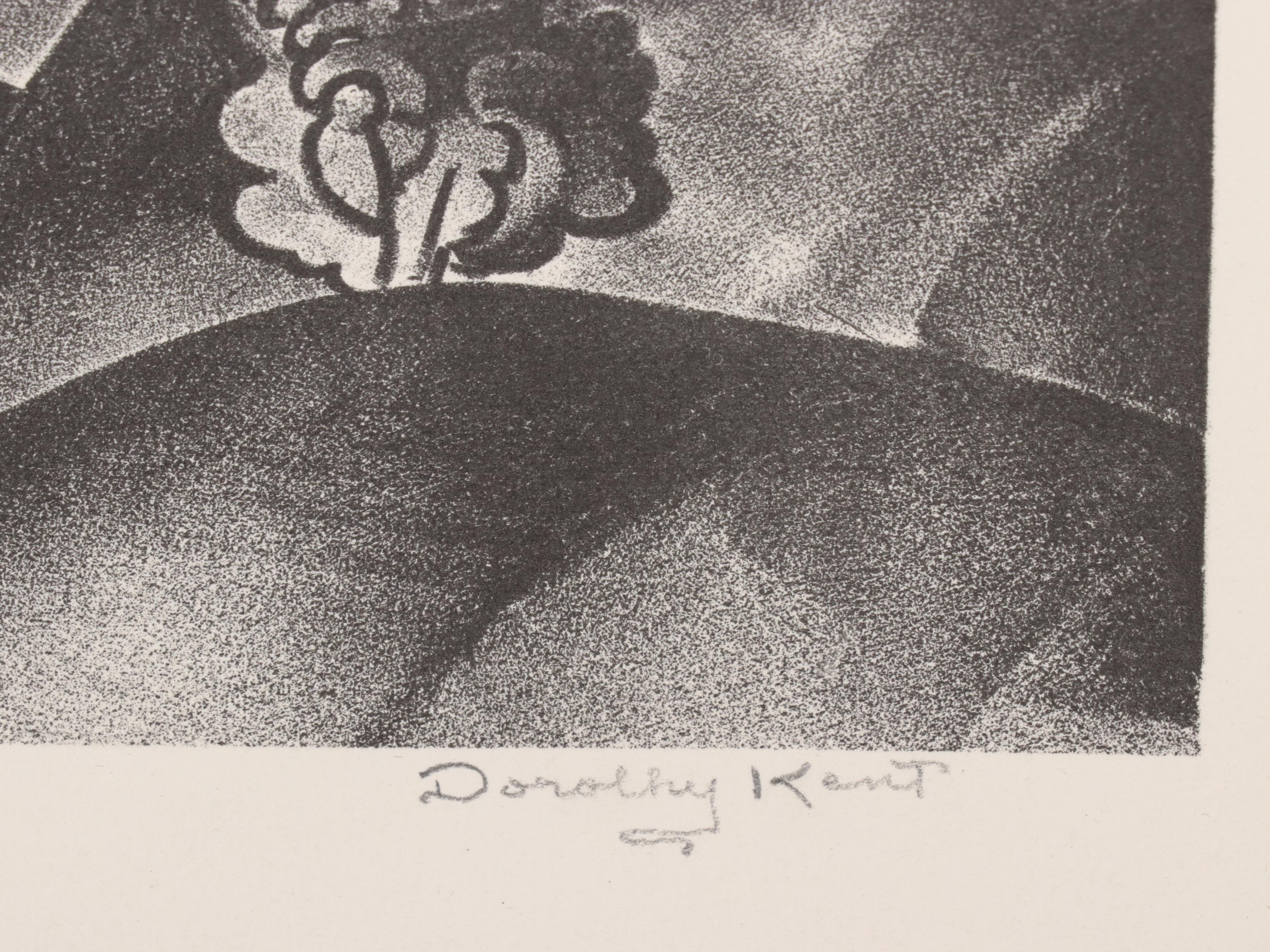 Dorothy Kent Lithograph of Landscape