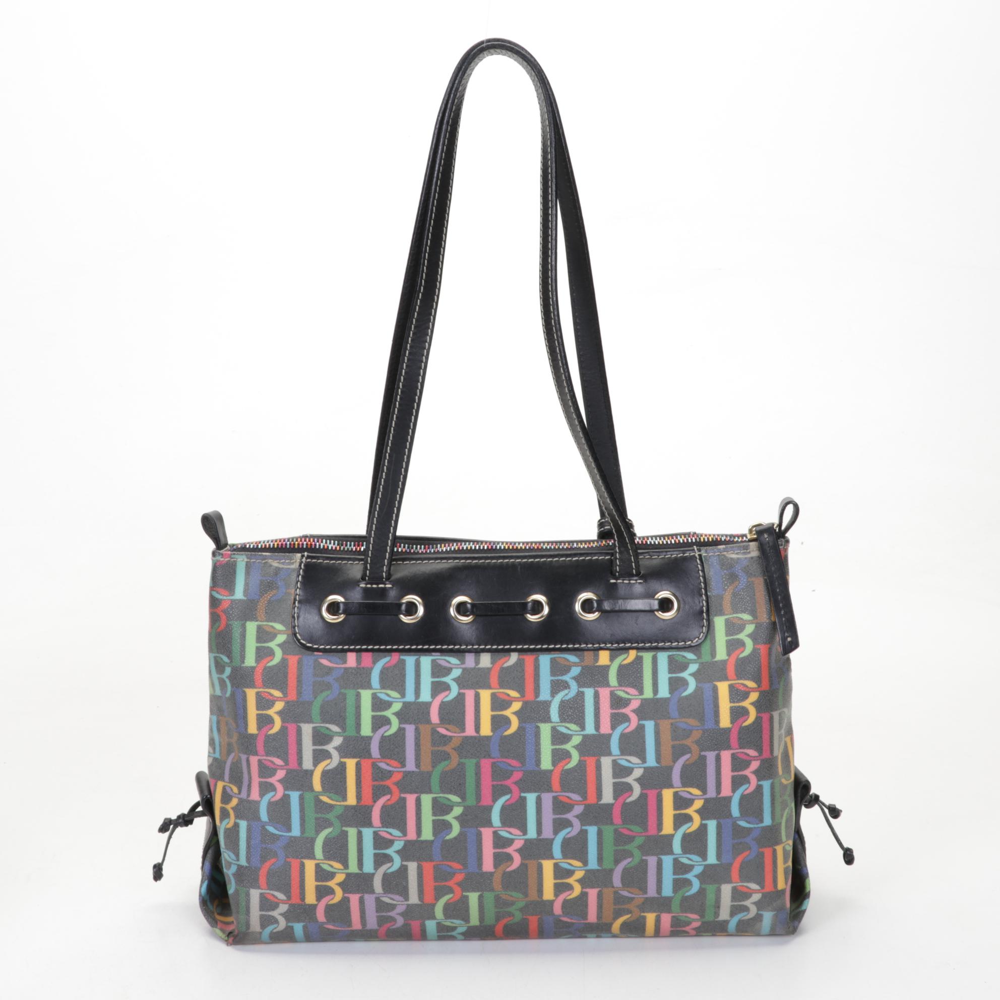 Dooney & Bourke Totes and Shoulder Bag in Leather and Coated Canvas