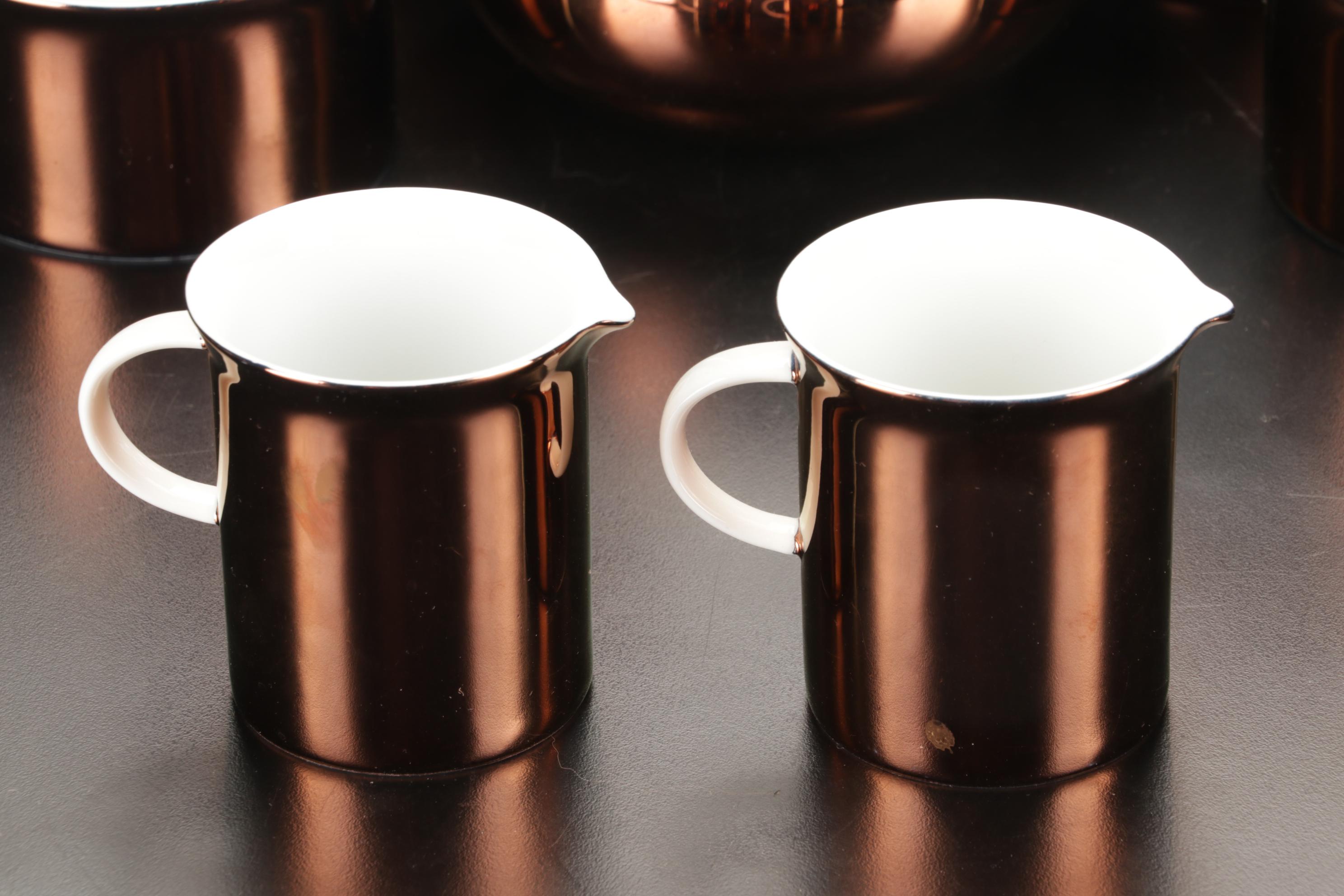 Rosenthal Studio Line "Hilton" Copper Luster Coffee Service, Late 20th Century
