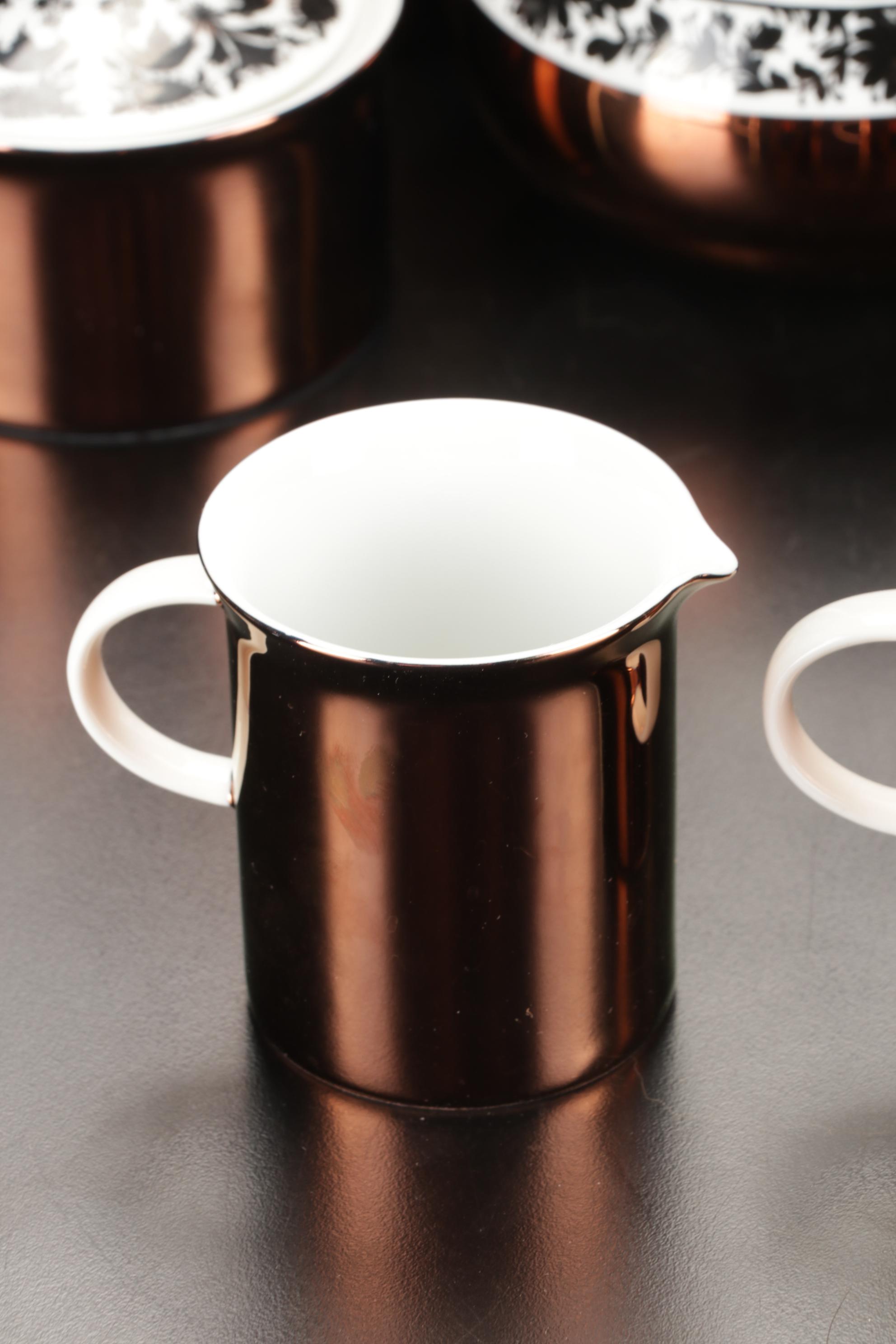 Rosenthal Studio Line "Hilton" Copper Luster Coffee Service, Late 20th Century