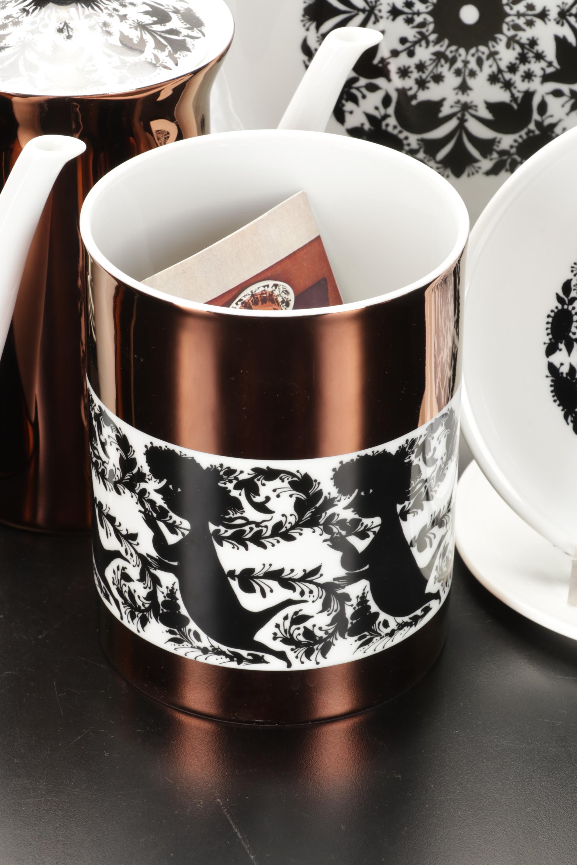 Rosenthal Studio Line "Hilton" Copper Luster Coffee Service, Late 20th Century