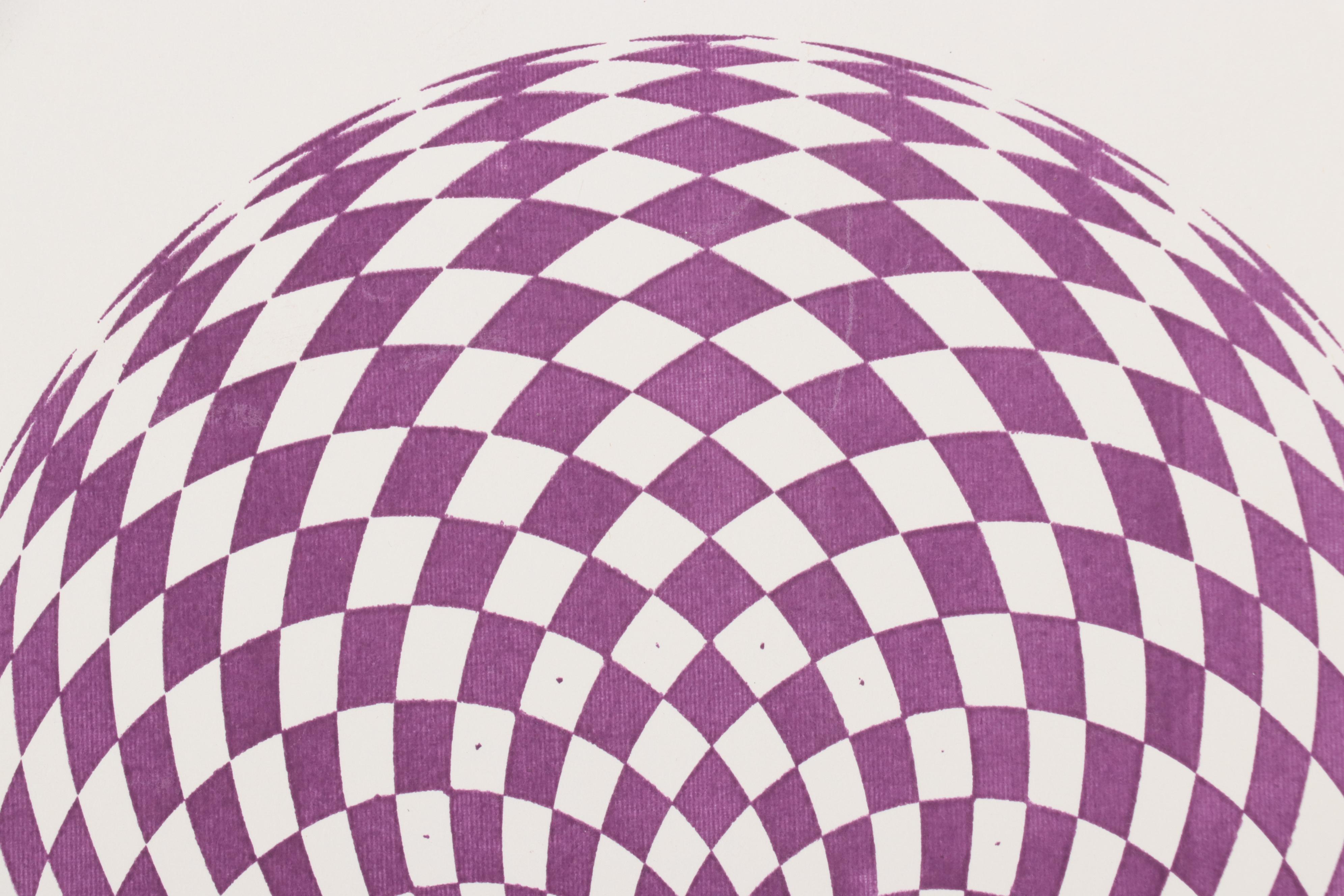 Op Art Serigraph "Clamshell Cardoid"