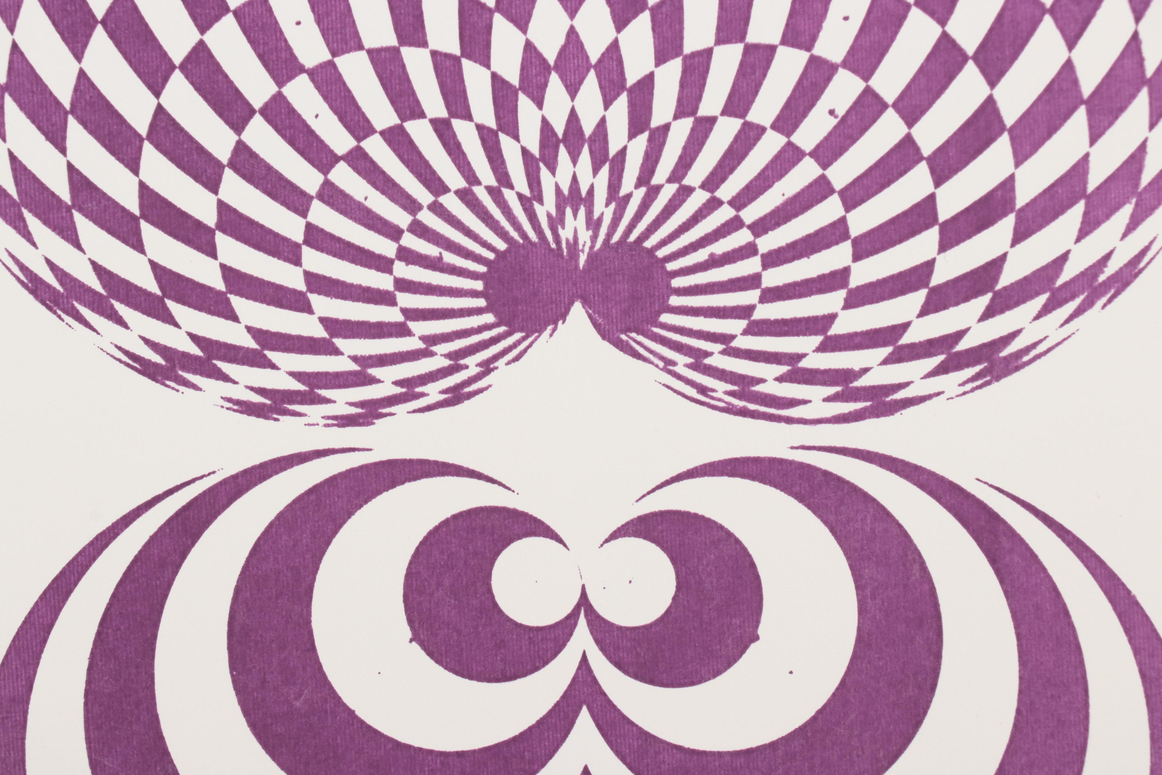 Op Art Serigraph "Clamshell Cardoid"