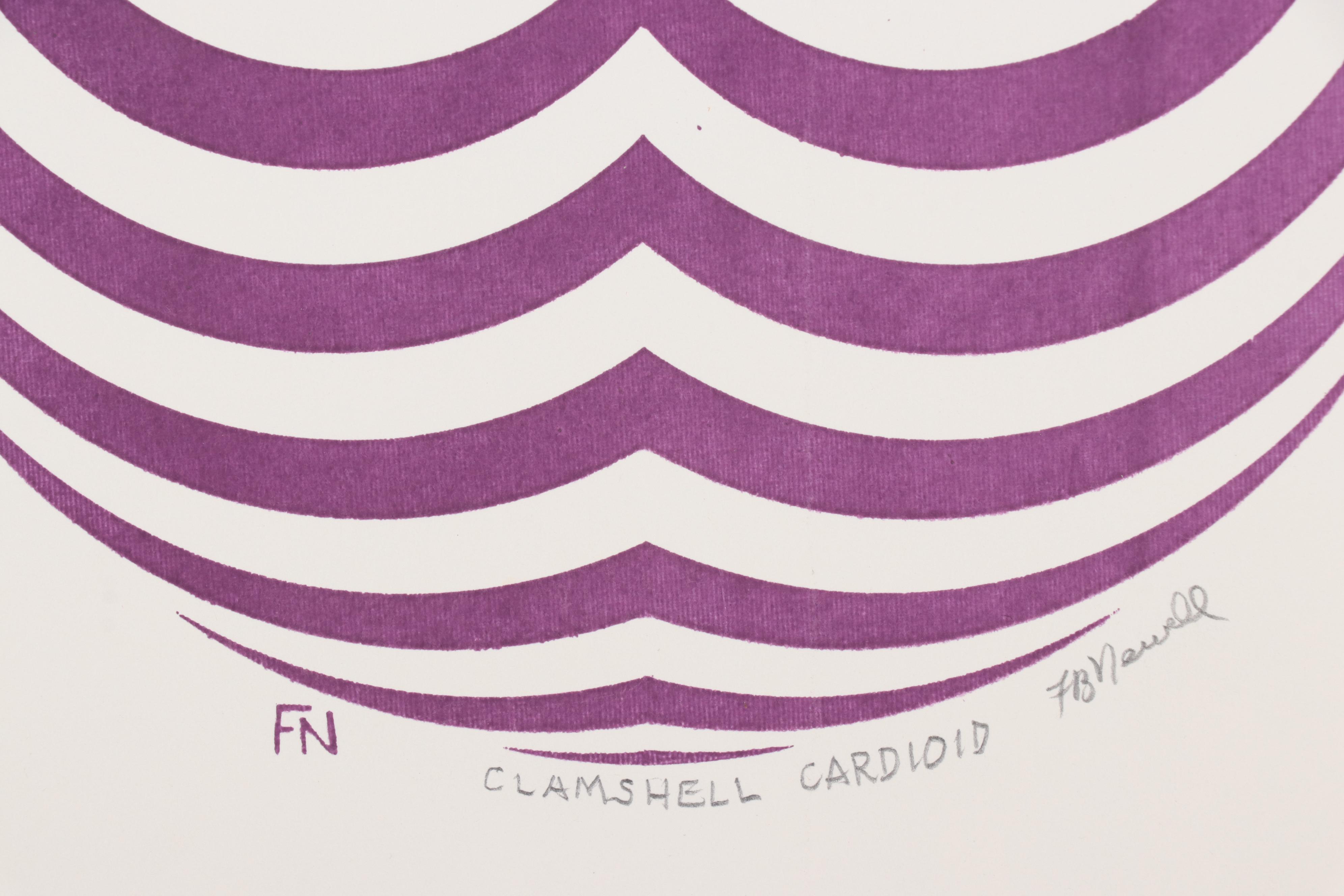 Op Art Serigraph "Clamshell Cardoid"