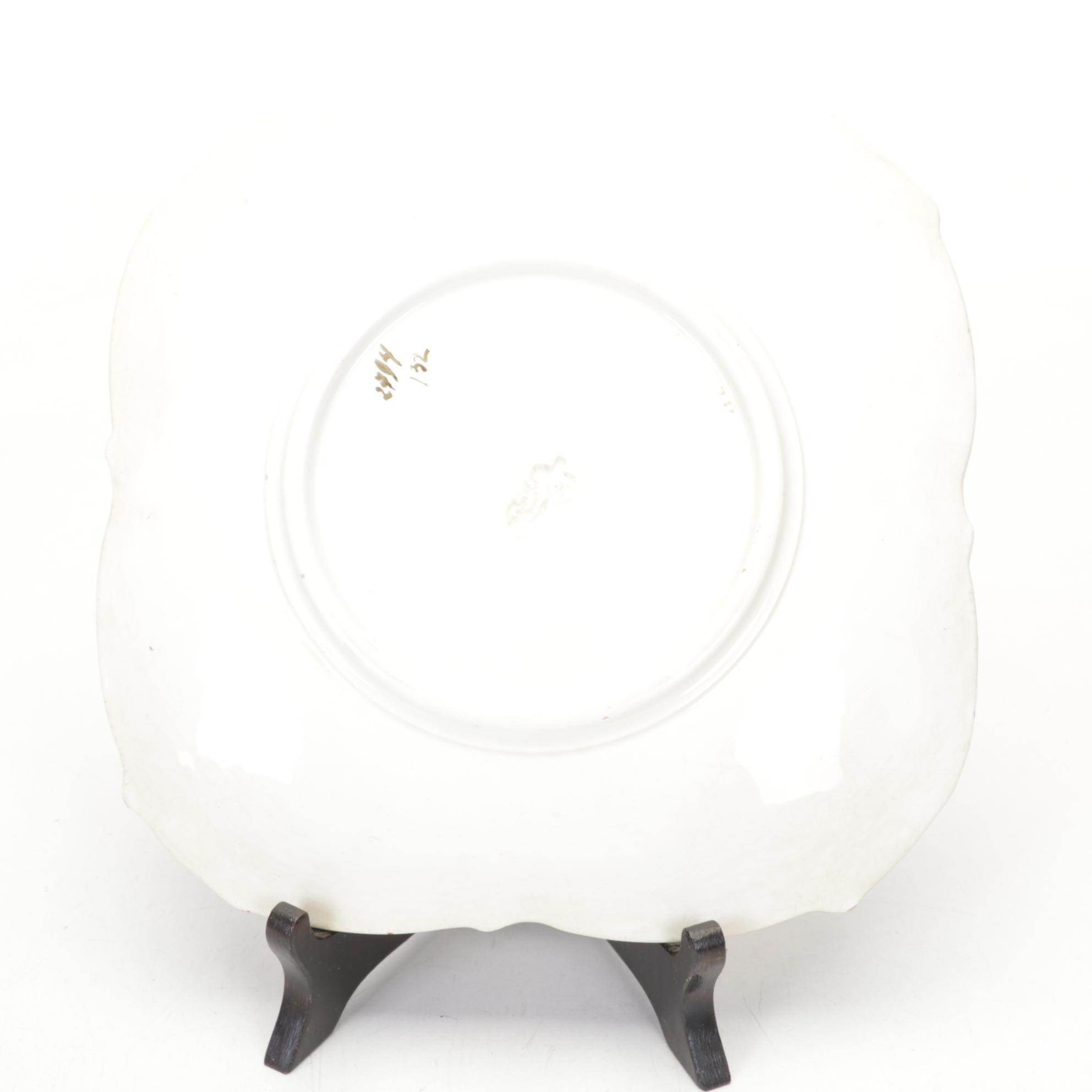 Ceramic Bird Wall Pocket, Hand-Painted Nippon Dish, and Other Tableware