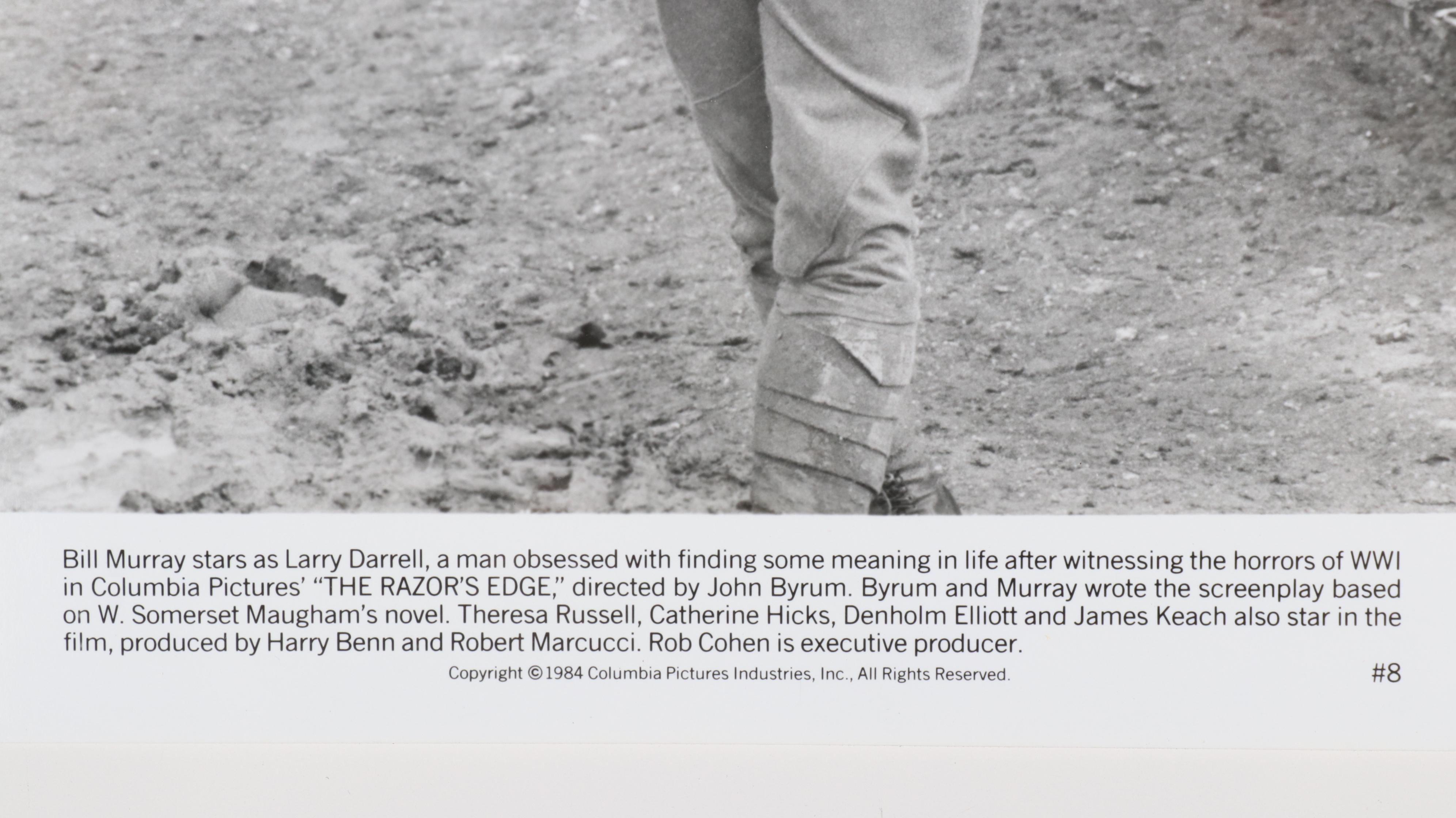 Silver Gelatin Promotional Print of Bill Murray for "Razor's Edge," 1984