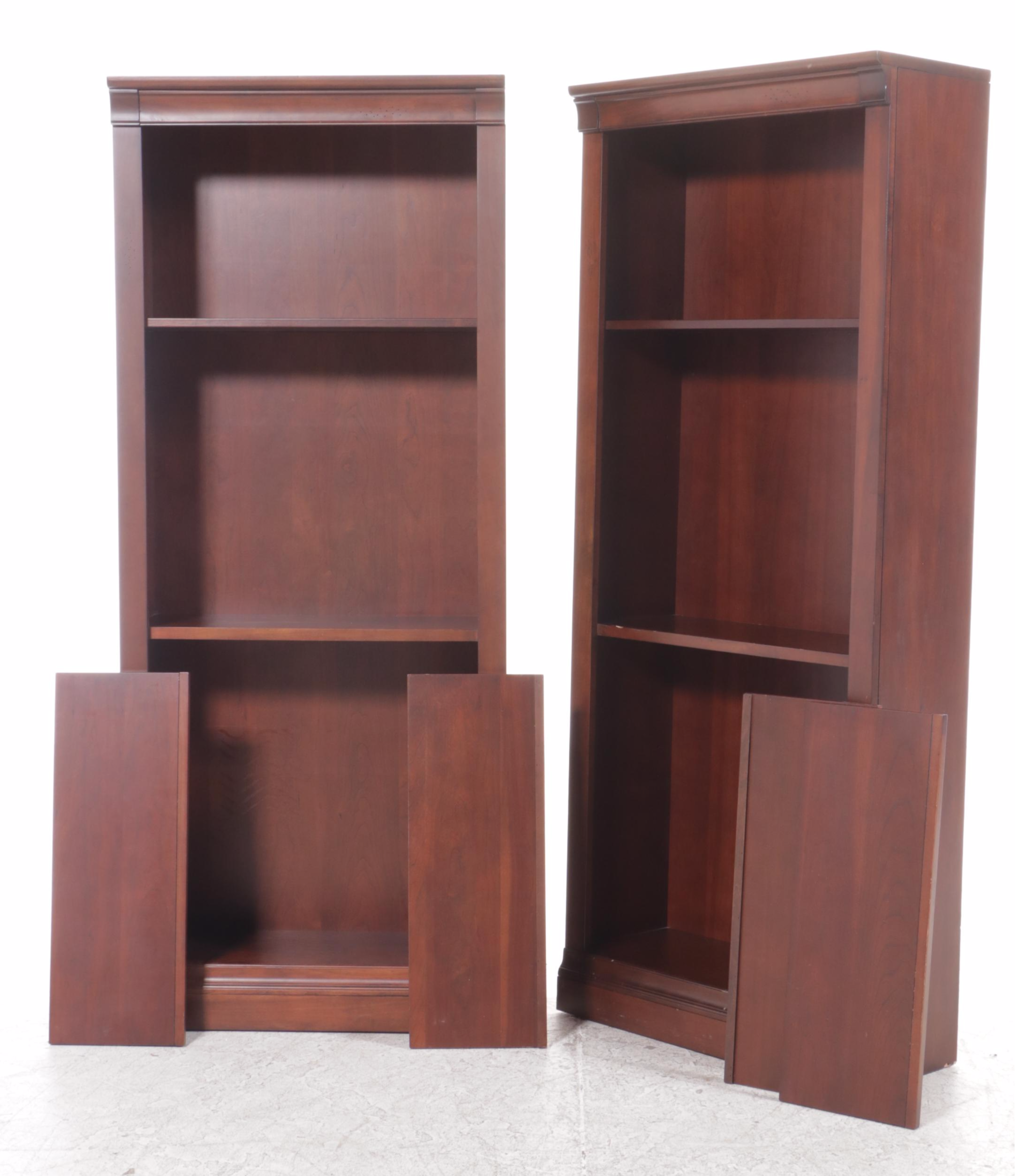 Cherry Finished Bookcases