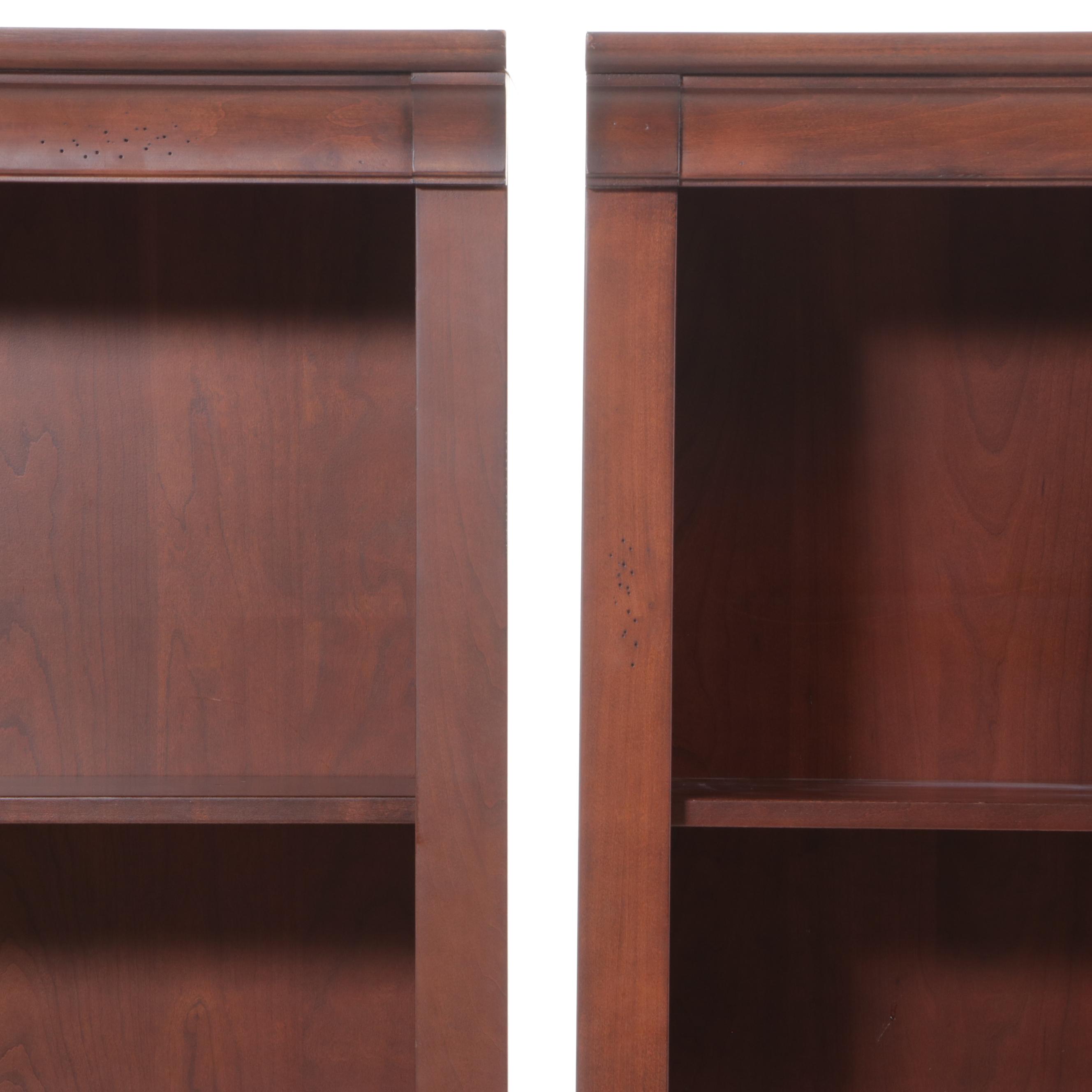 Cherry Finished Bookcases