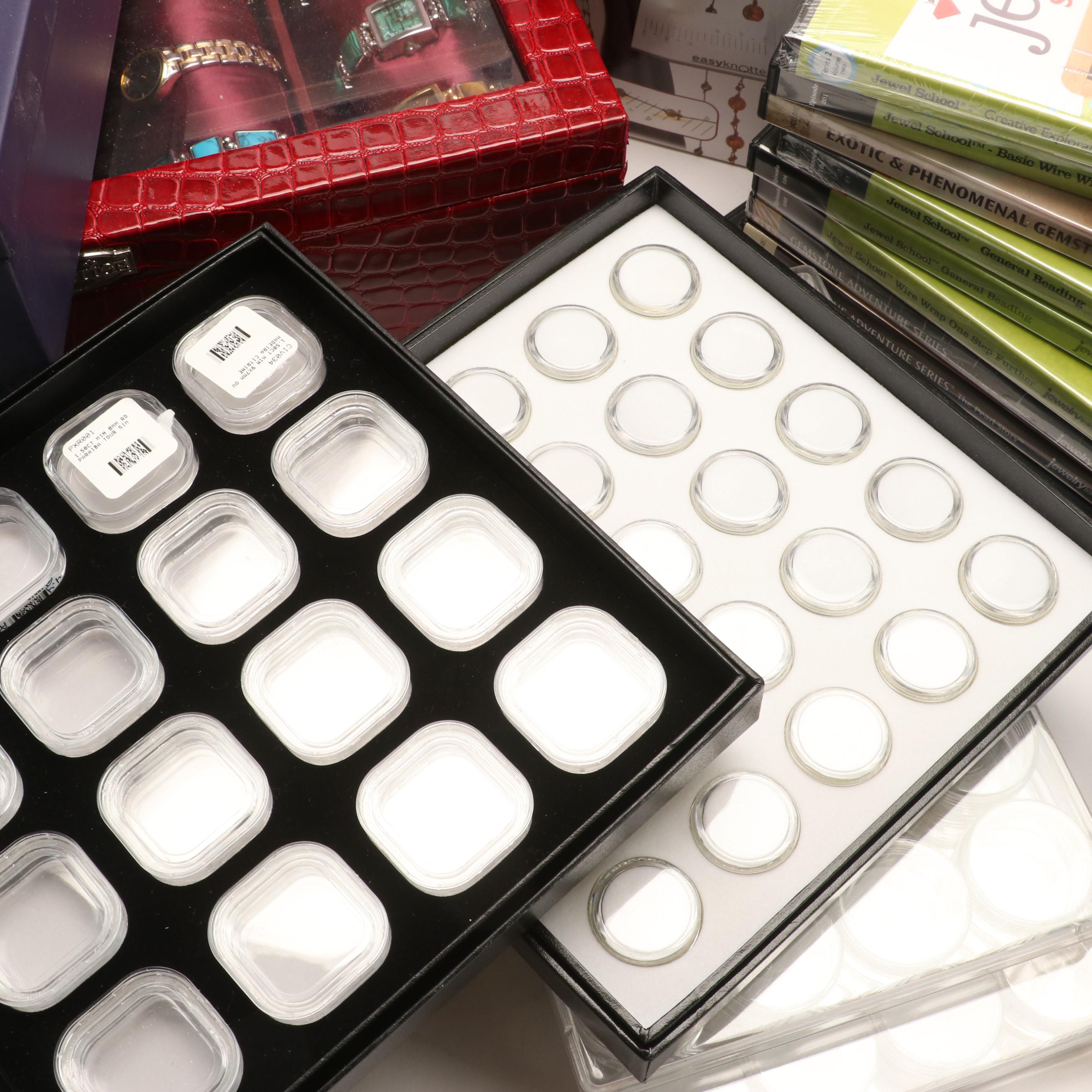 Sterling Jewelry and Various Jewelry Making Supplies Including Beads and Wires