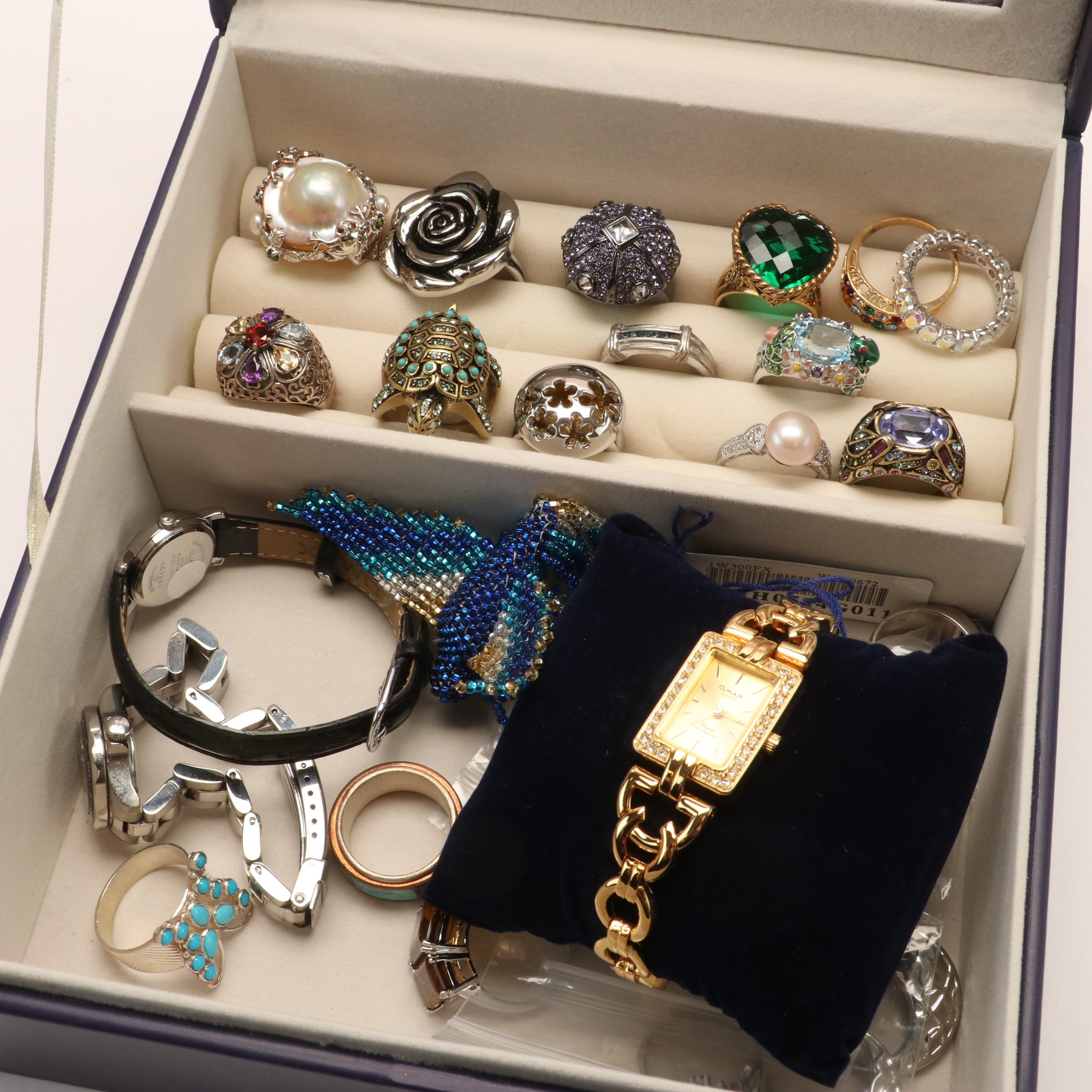 Sterling Jewelry and Various Jewelry Making Supplies Including Beads and Wires