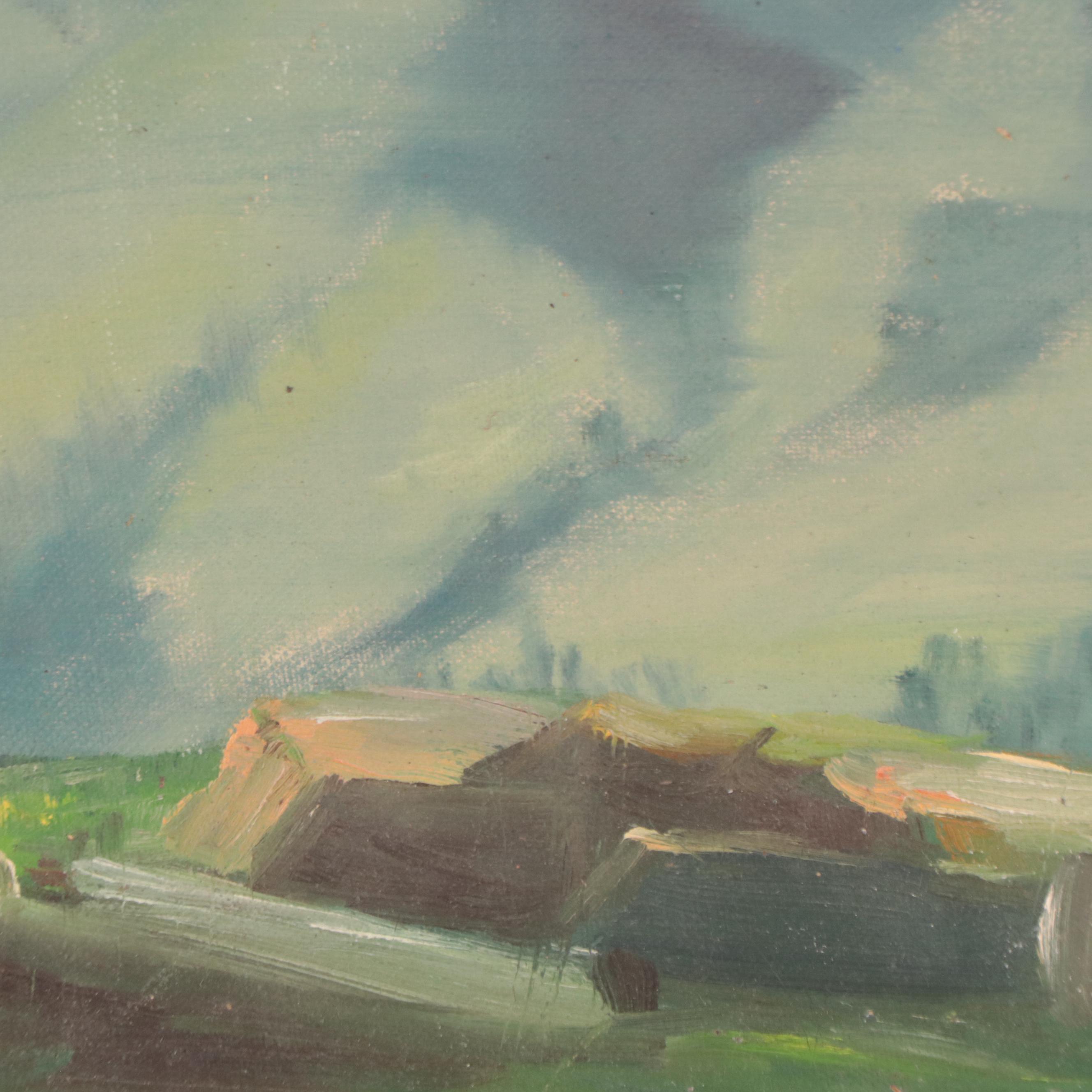 Dan Burne Jones Oil Painting of Alpine Landscape