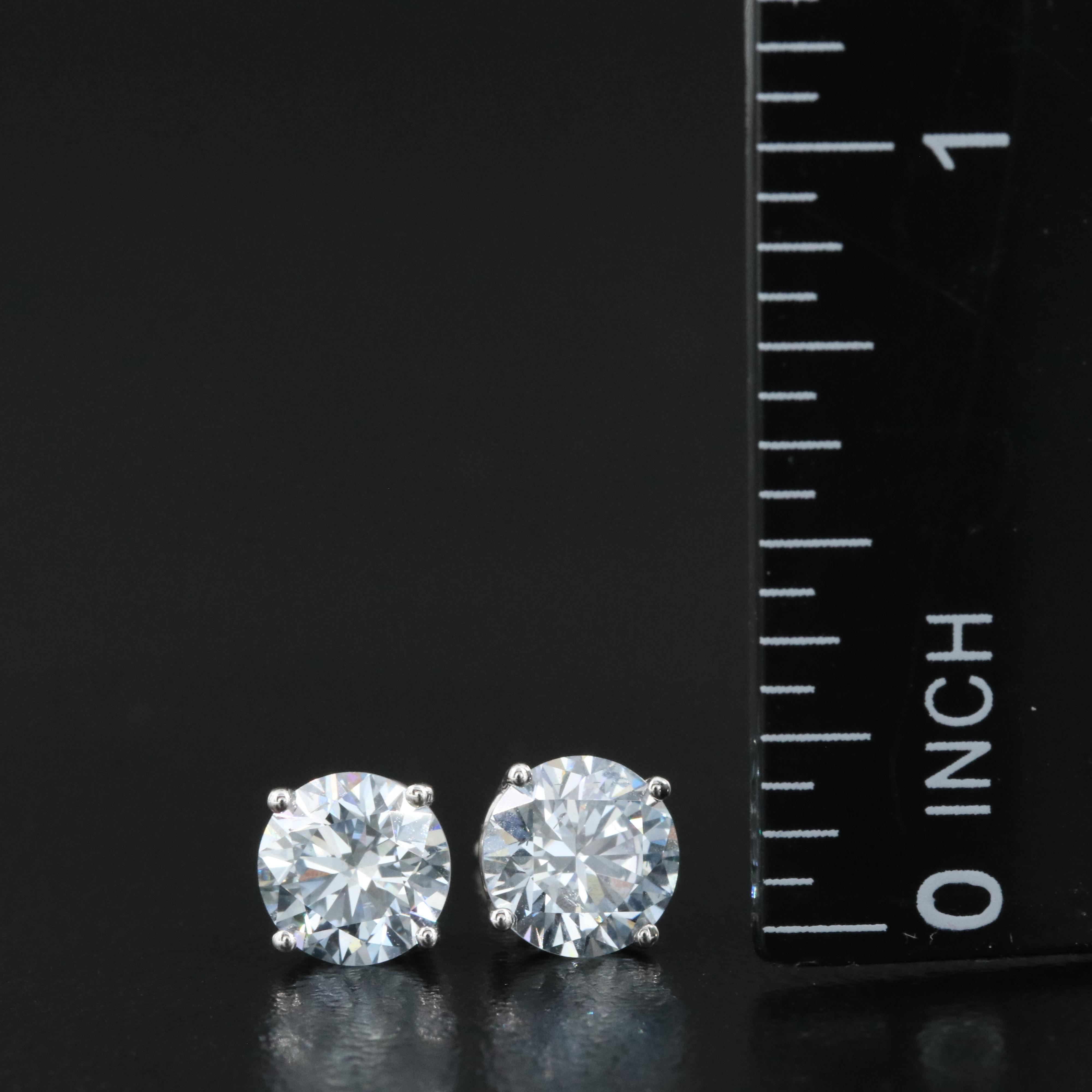 14K 1.97 CTW Lab Grown Diamond Stud Earrings