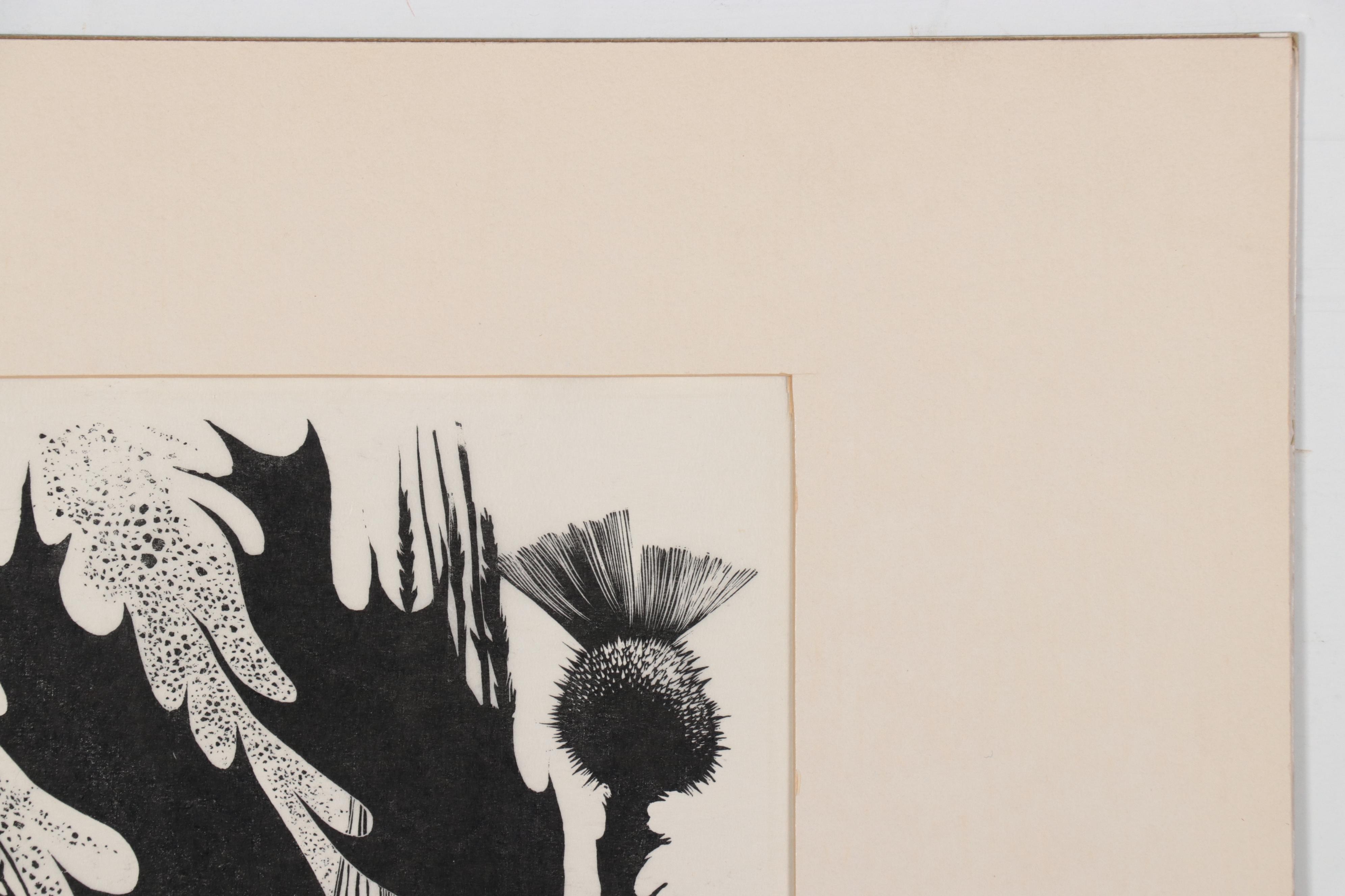 Lynd Ward Wood Engraving "Weeding," 1954