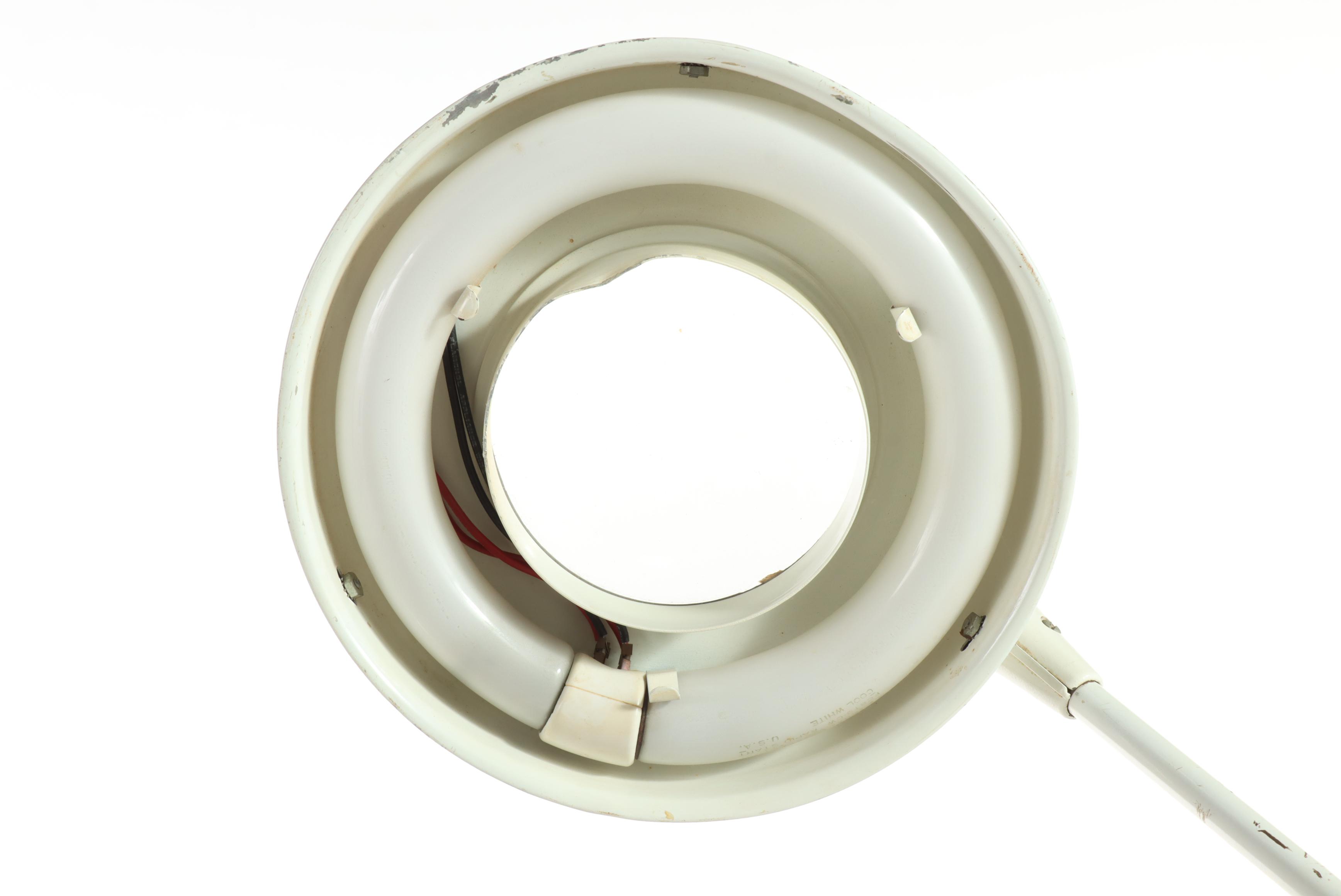 Art Specialty of Chicago Industrial Metal Articulated Floor Lamp with Magnifier