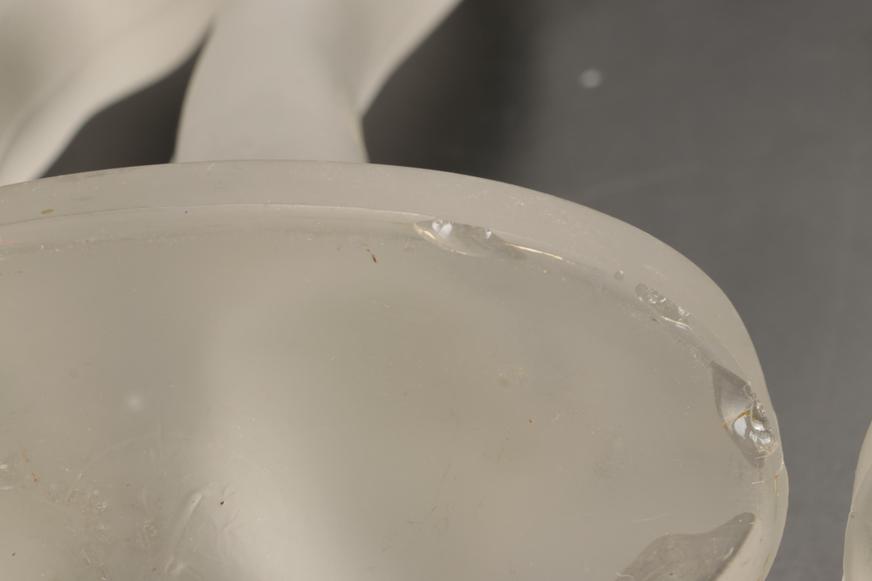 Paden City Glass Frosted Glass Ponies with Princess House Crystal Eagle