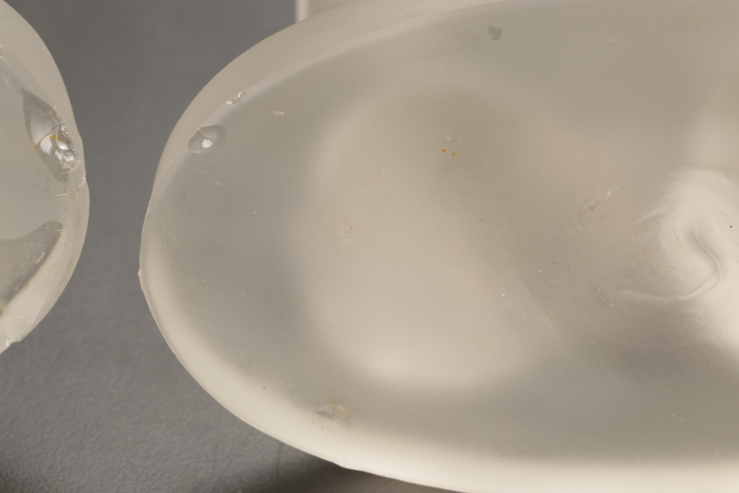 Paden City Glass Frosted Glass Ponies with Princess House Crystal Eagle