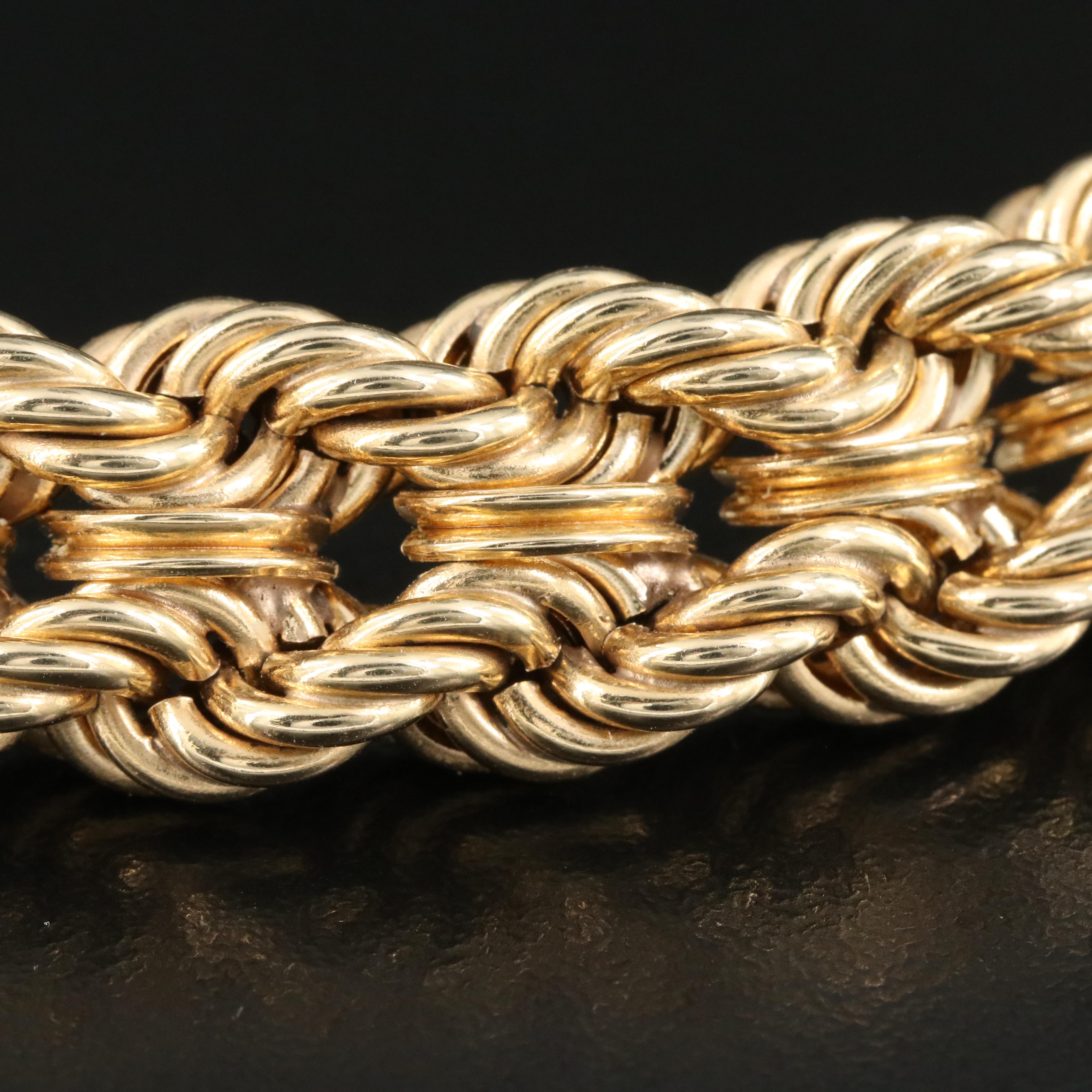 14K Braided Rope Necklace