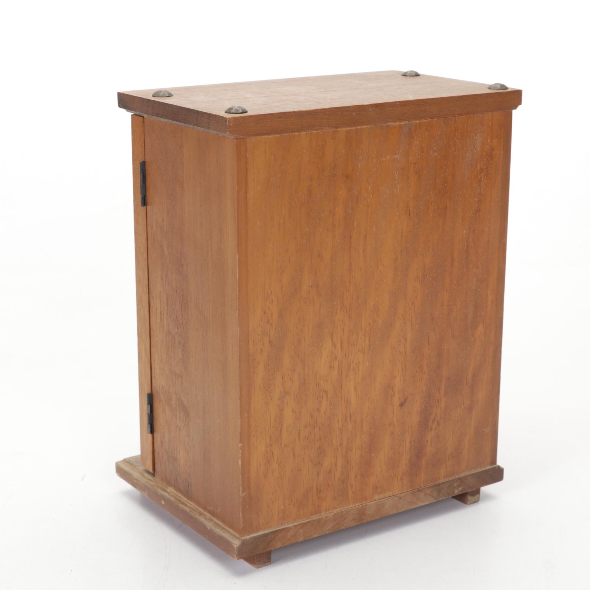 Viking Glass Ashtrays with Faux Book Bar and Other Barware and Figurine