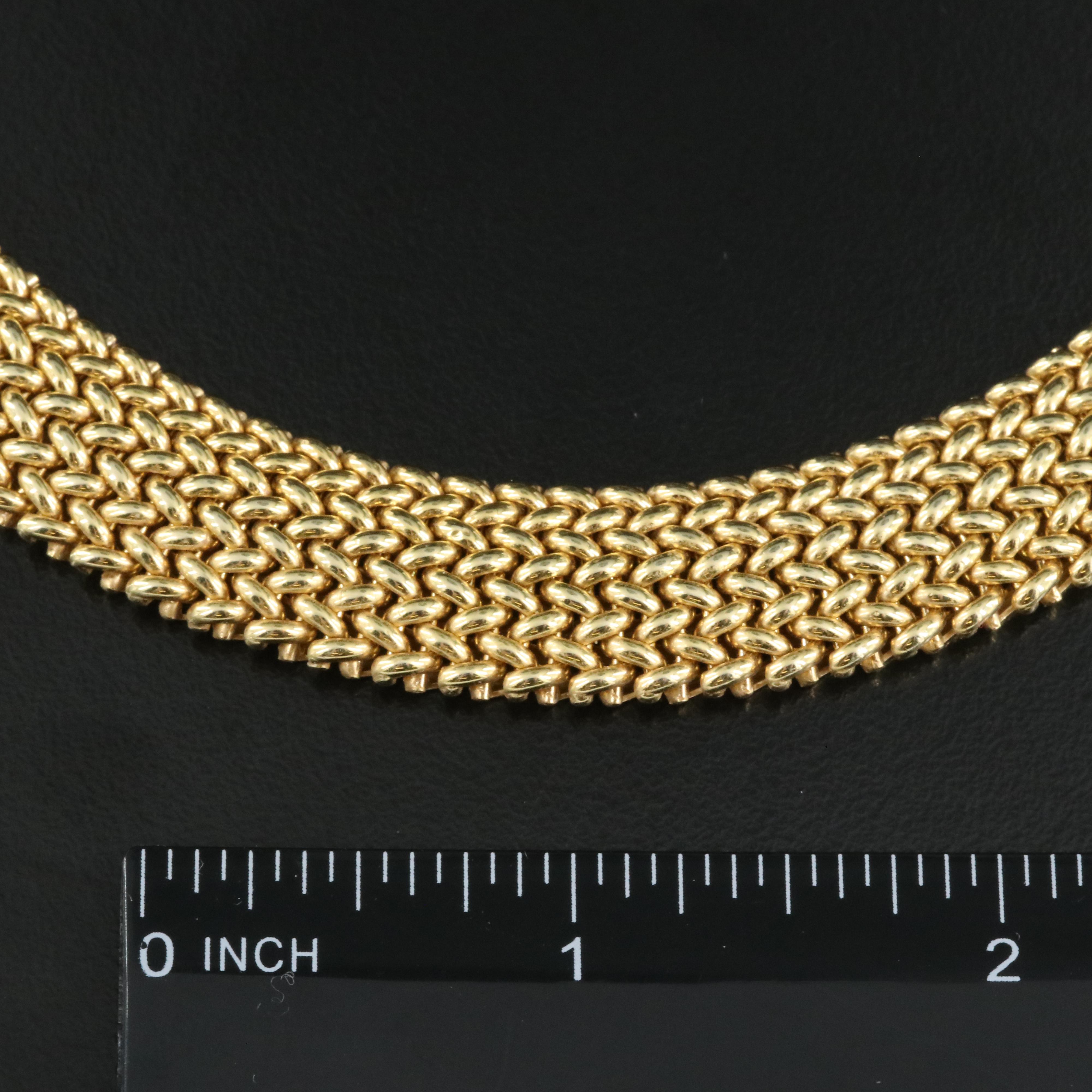 Italian 14K Mesh Necklace