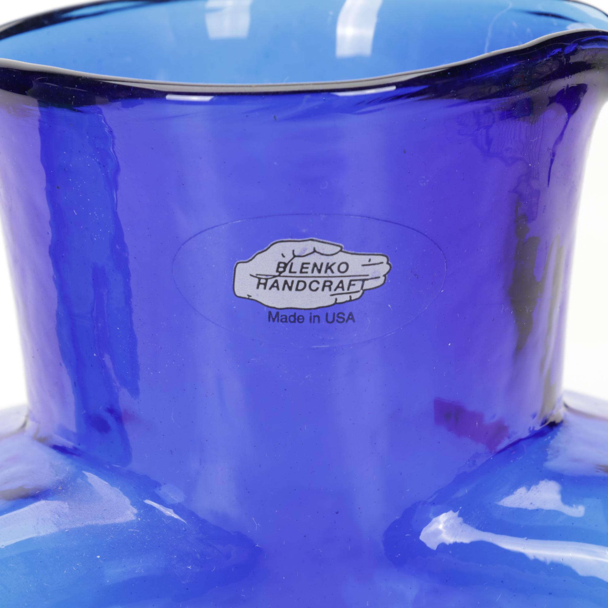 Blenko Blown Glass Water Bottles