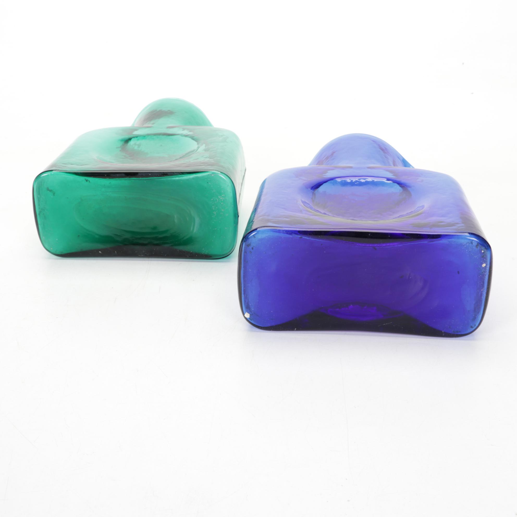 Blenko Blown Glass Water Bottles