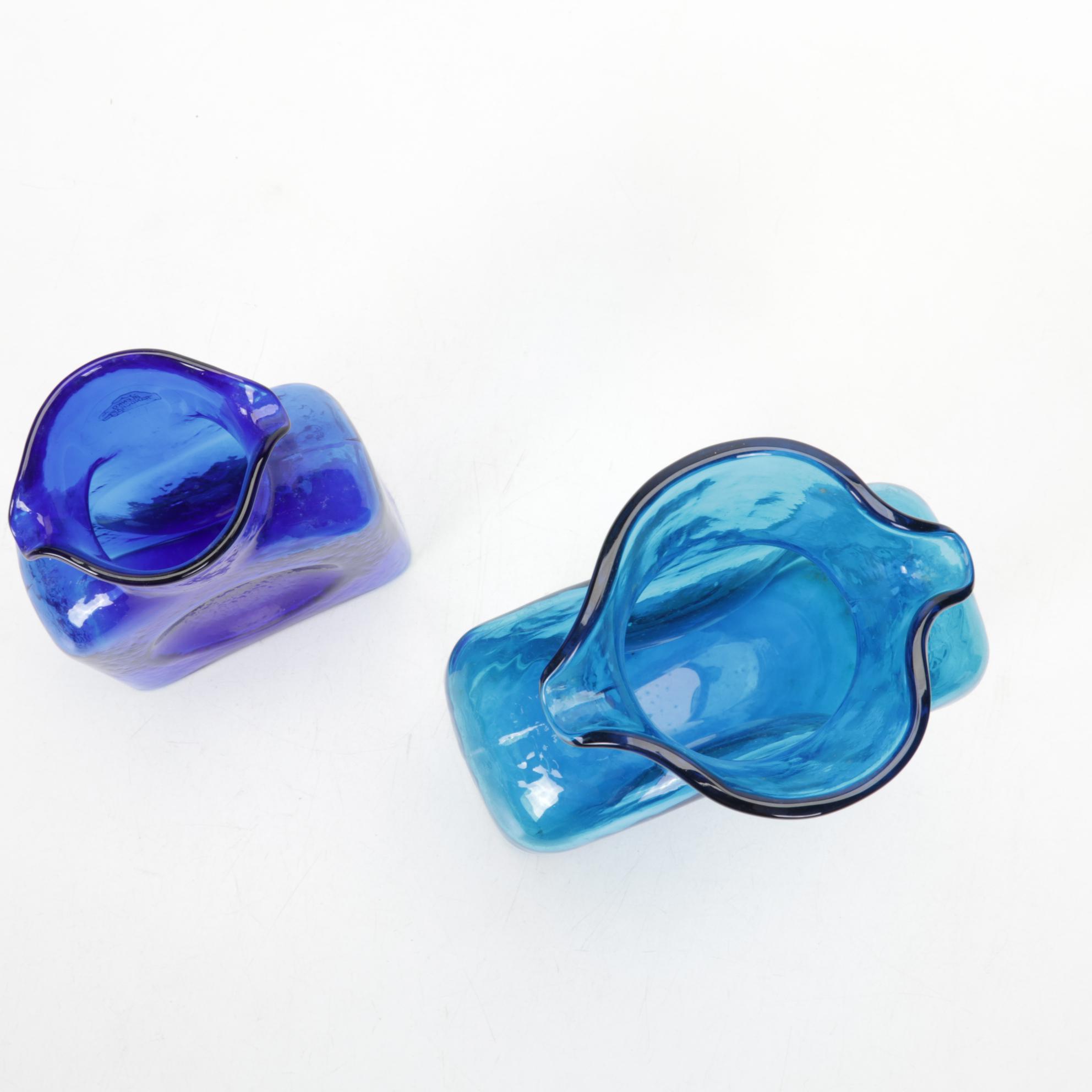 Blenko Blown Glass Water Bottles