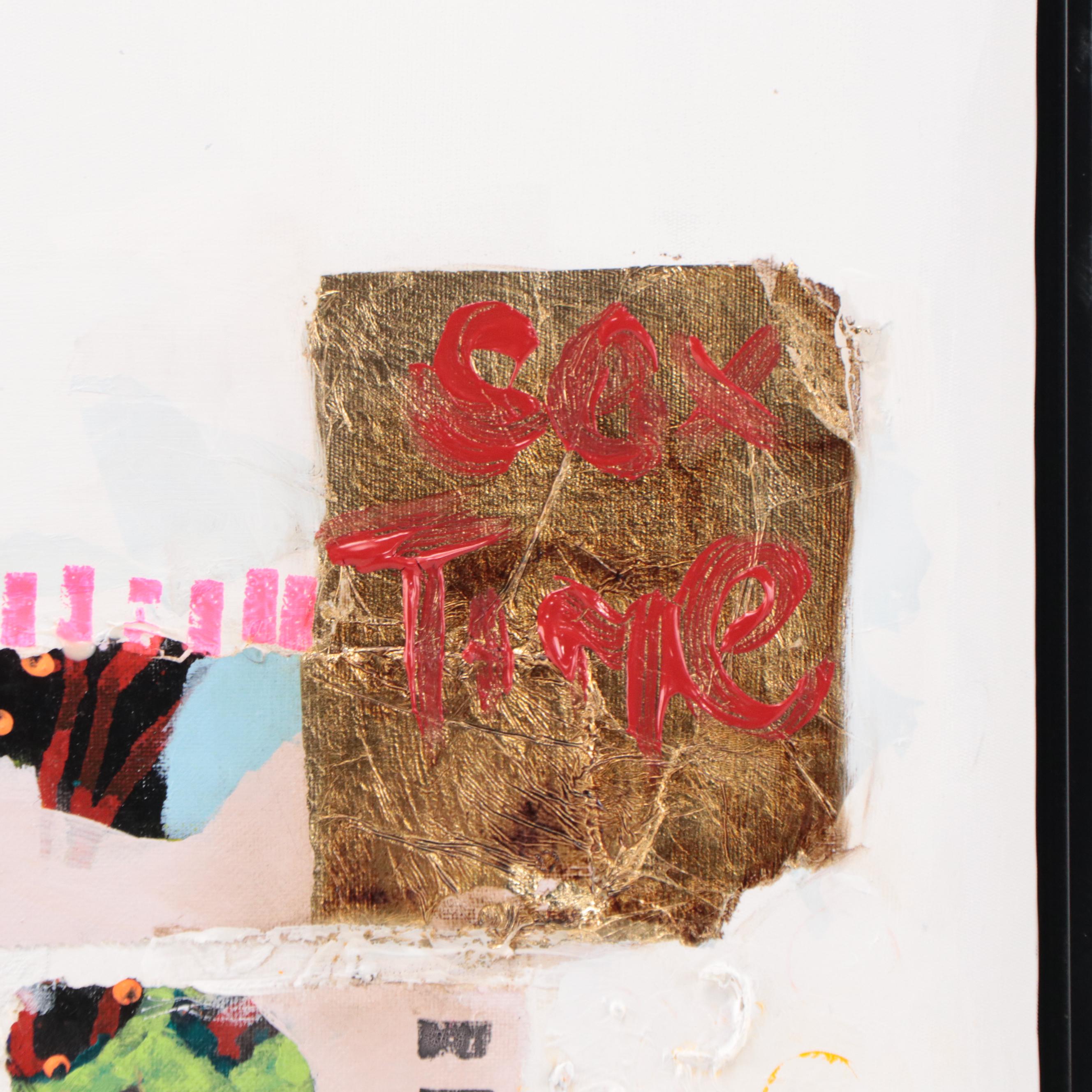 Milagros Pongo Mixed Media Painting "Reaching for the Stars"