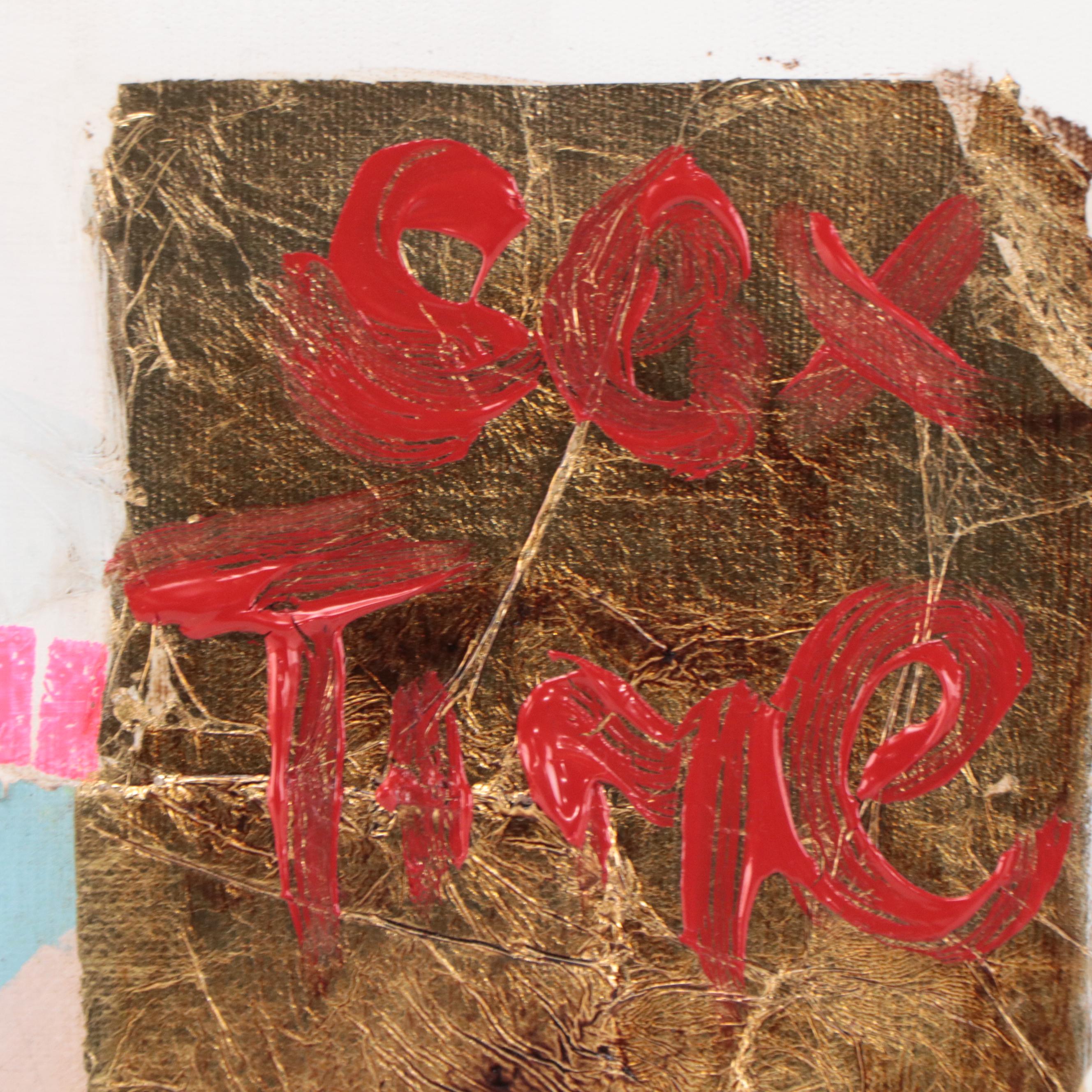 Milagros Pongo Mixed Media Painting "Reaching for the Stars"