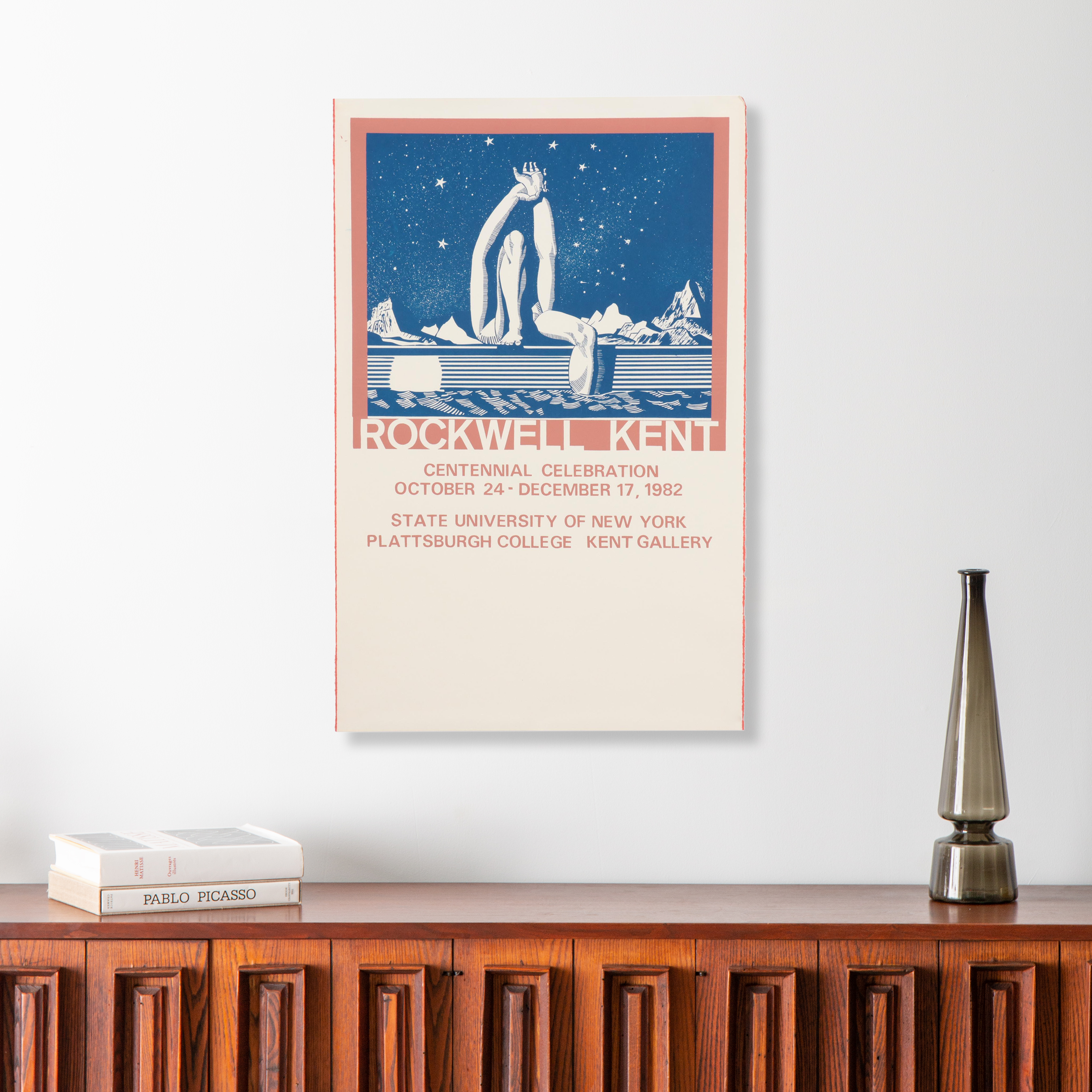 Serigraph Exhibition Poster "Rockwell Kent Centennial Celebration," 1982