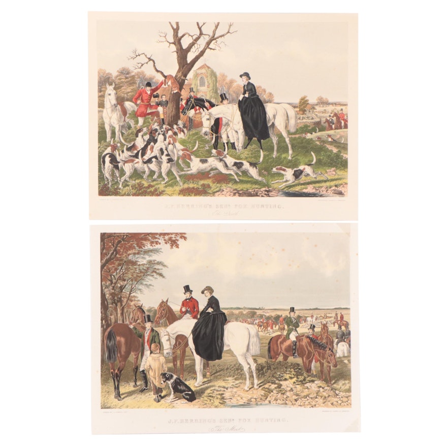 Hand-Colored Lithographs After John Frederick Herring, Sr.
