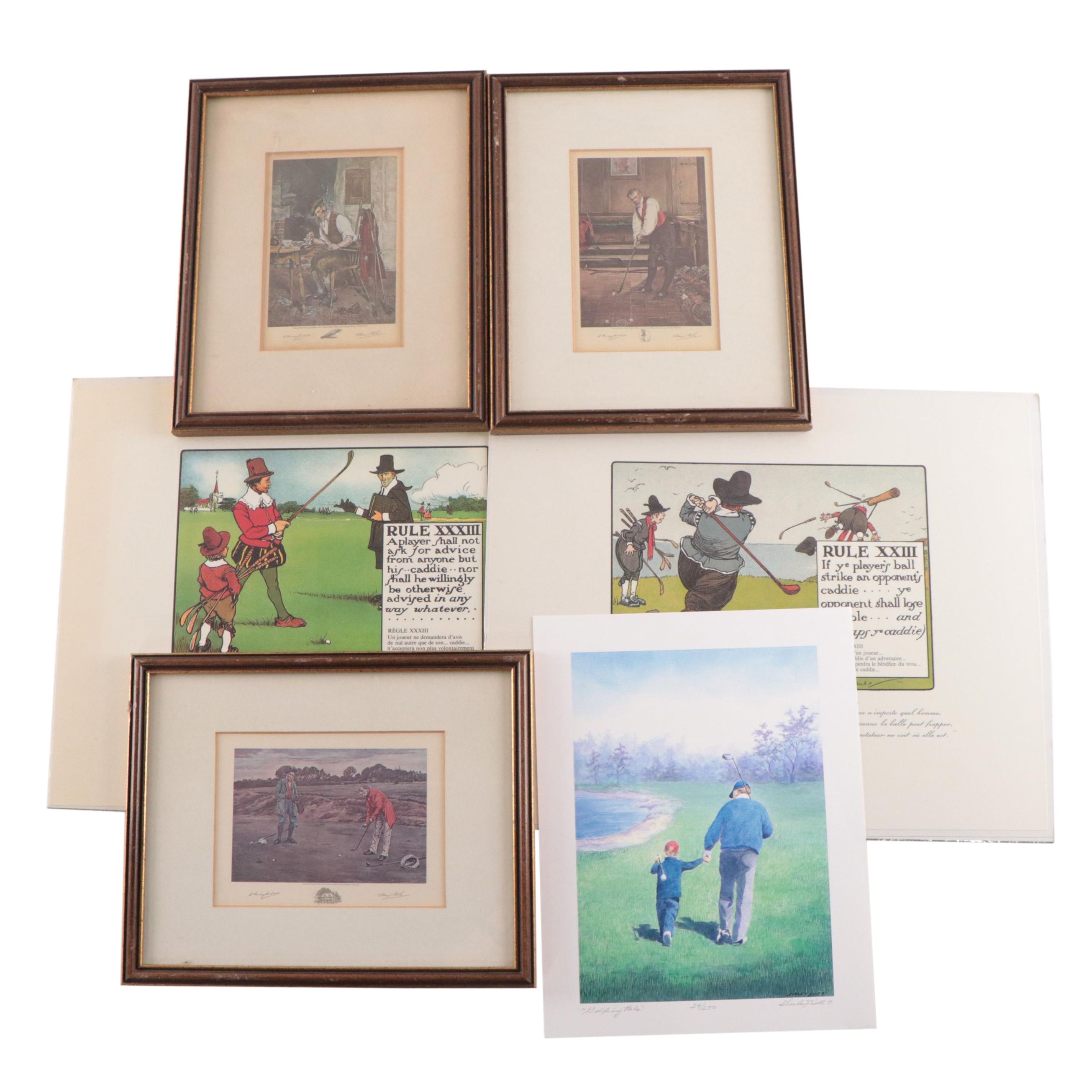 Golf Themed Offset Lithographs and More