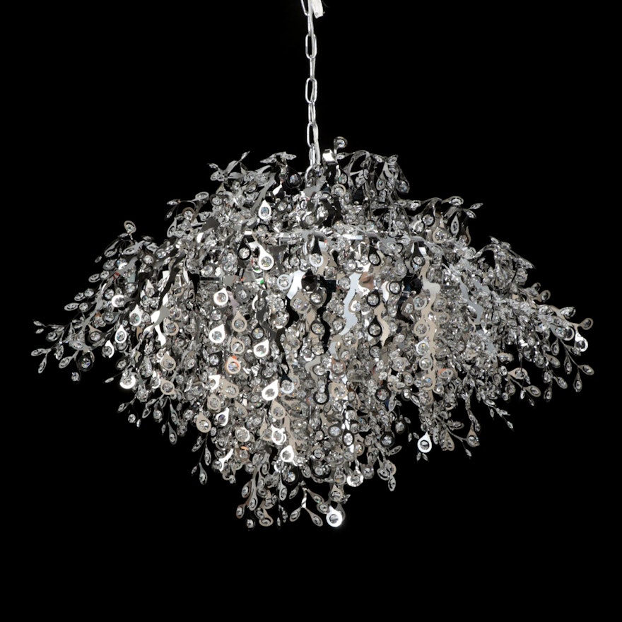 Maxim Lighting Comet Thirteen-Light Chrome and Crystal Pendant