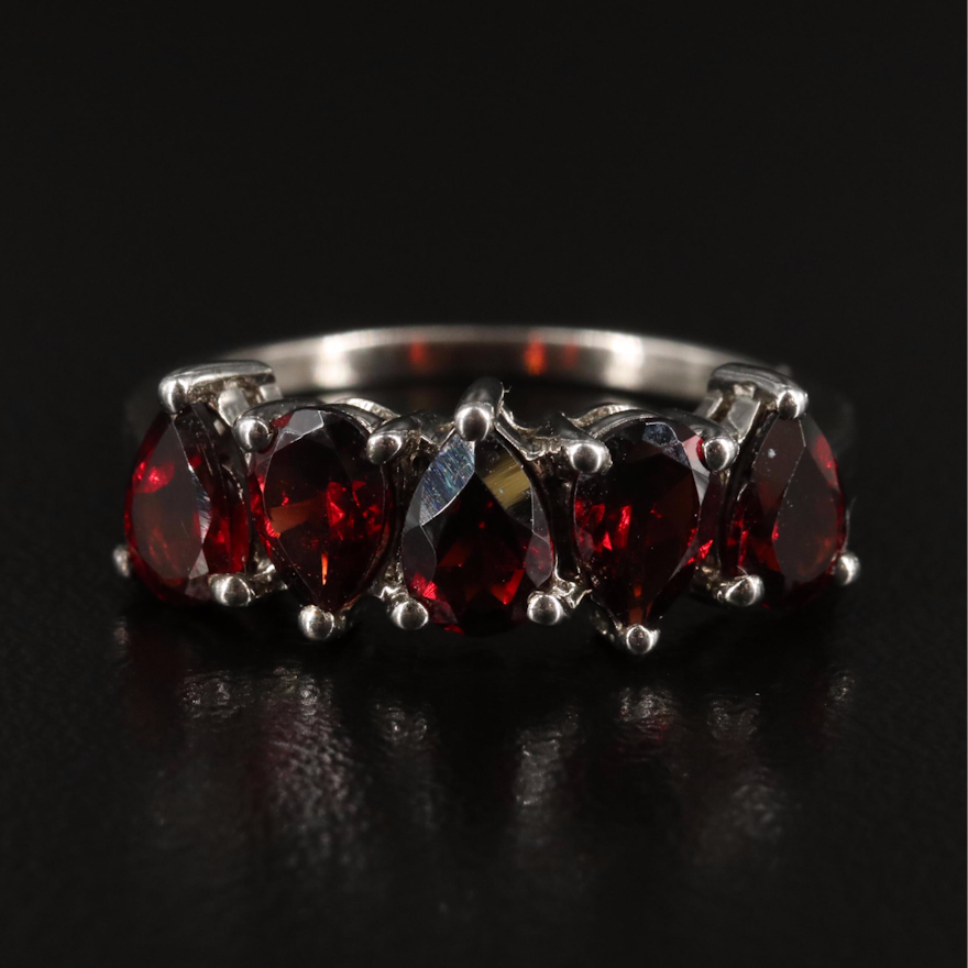 Sterling Garnet Ring