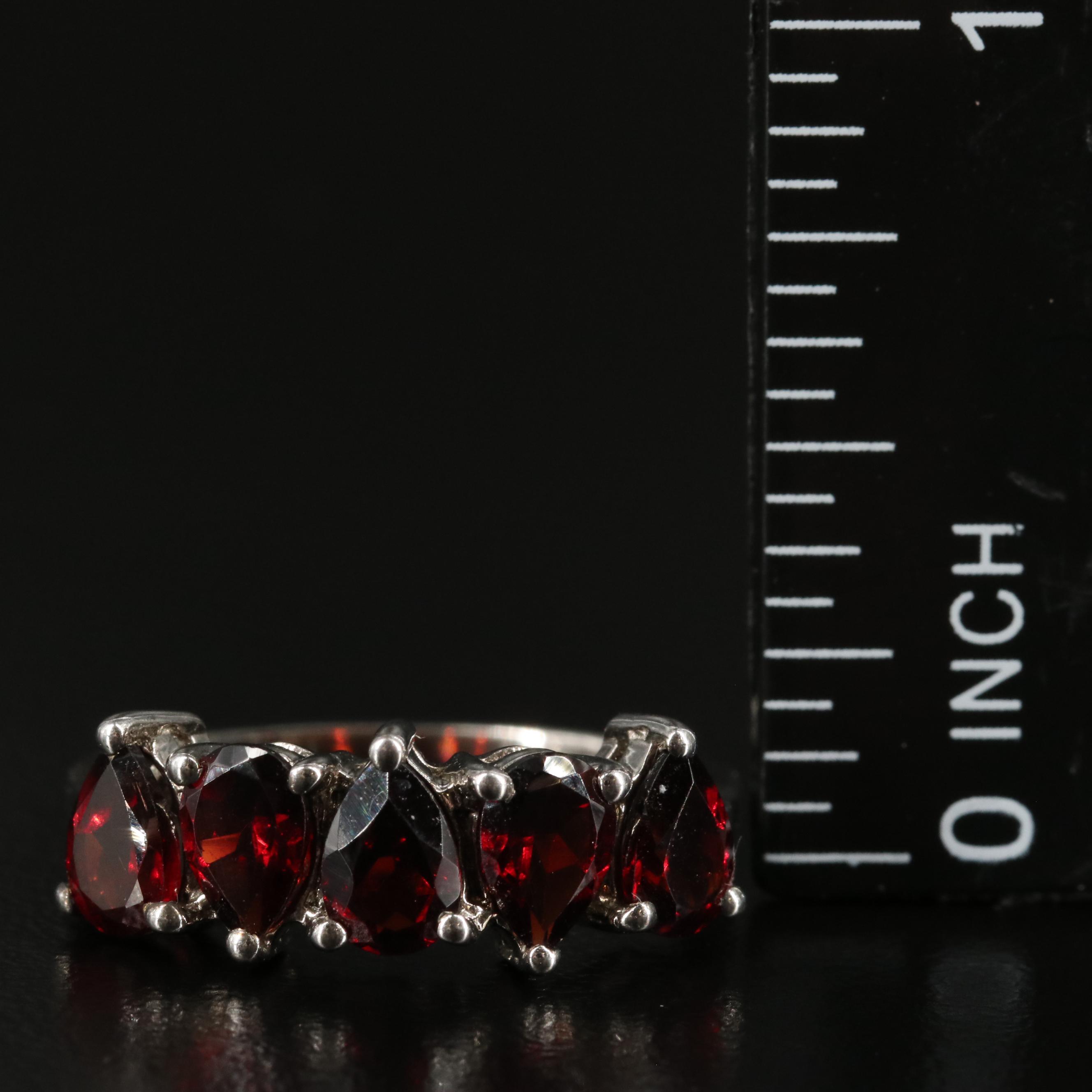 Sterling Garnet Ring