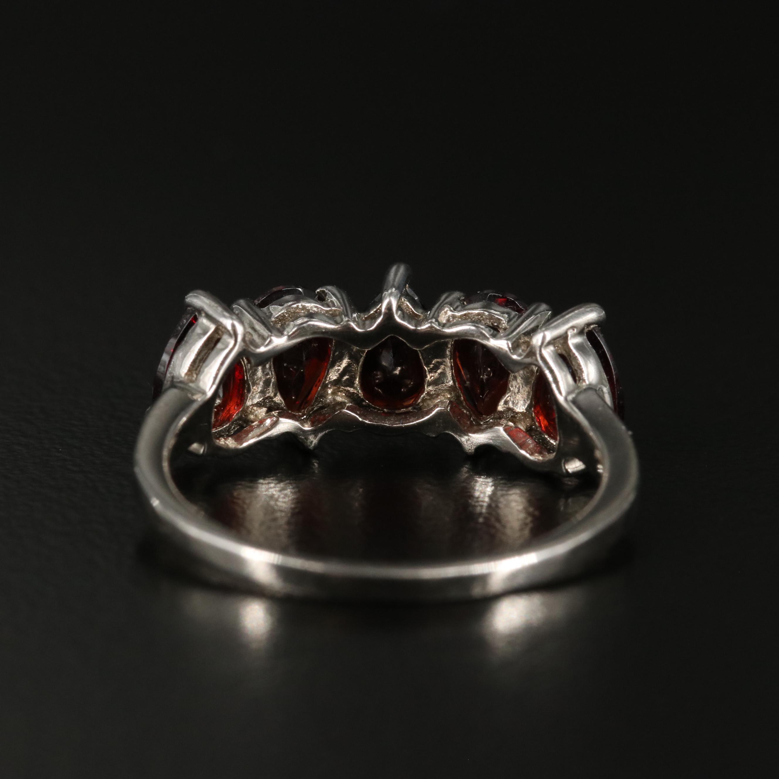 Sterling Garnet Ring