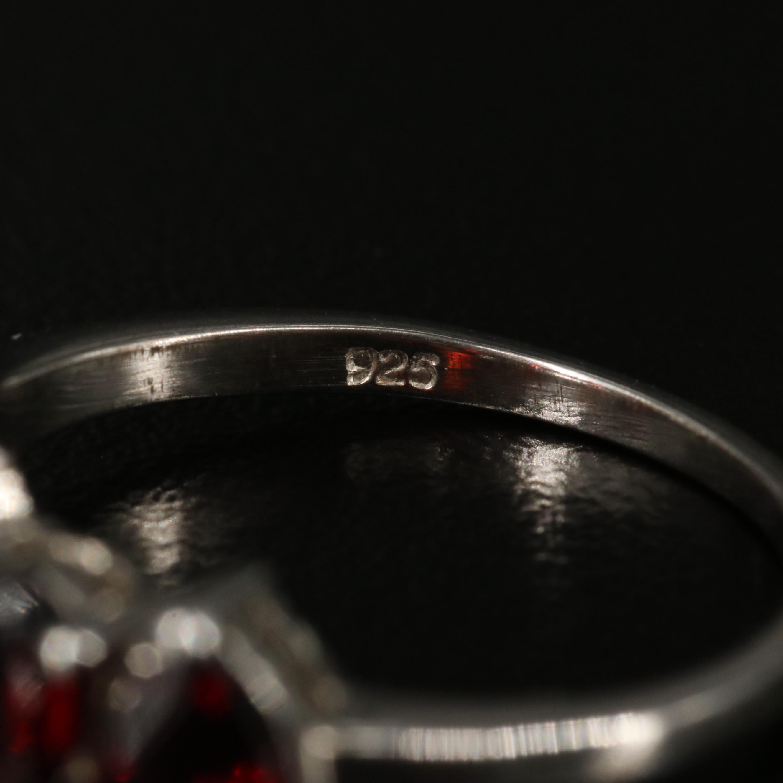 Sterling Garnet Ring