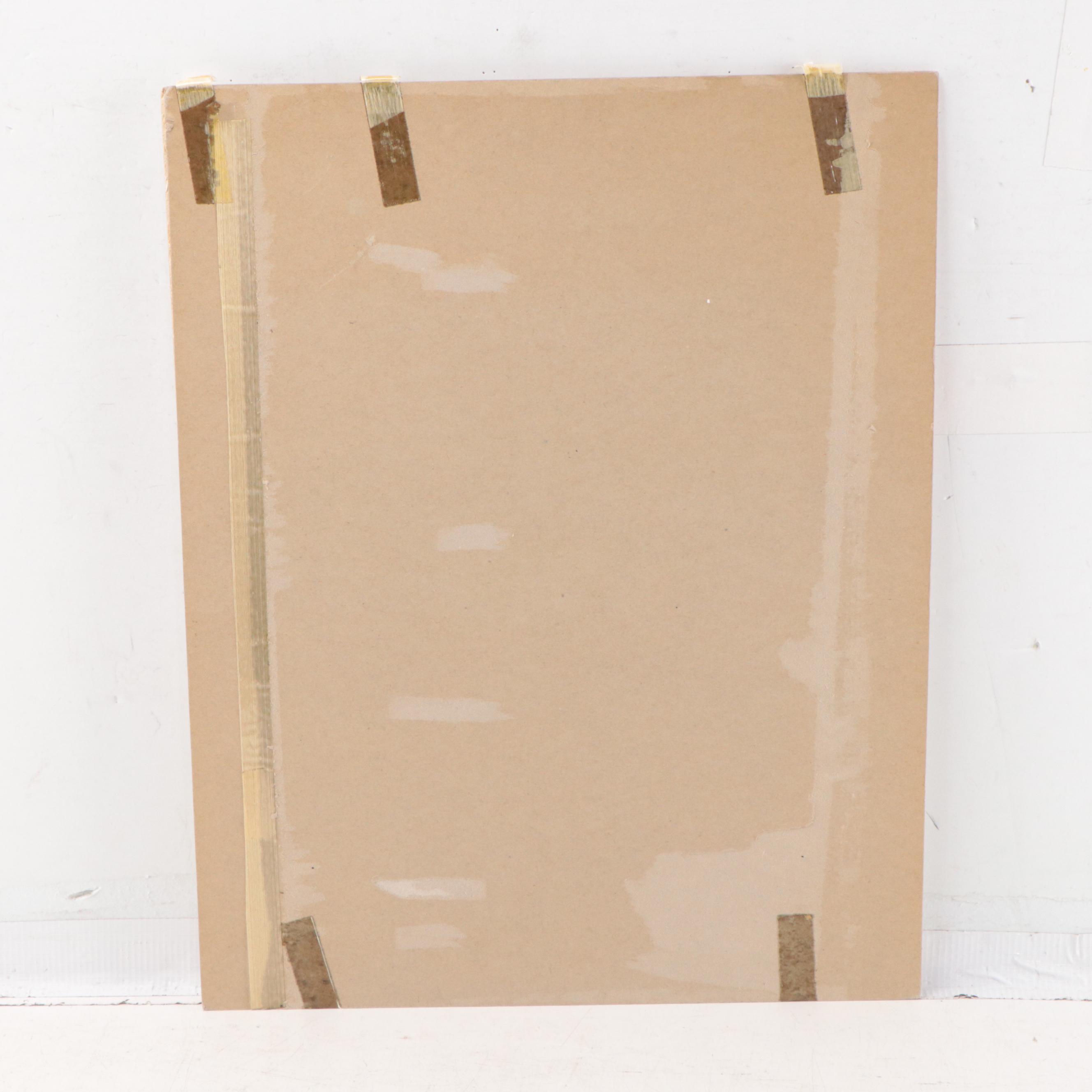 Fred Jones Watercolor Painting of Birds In Window