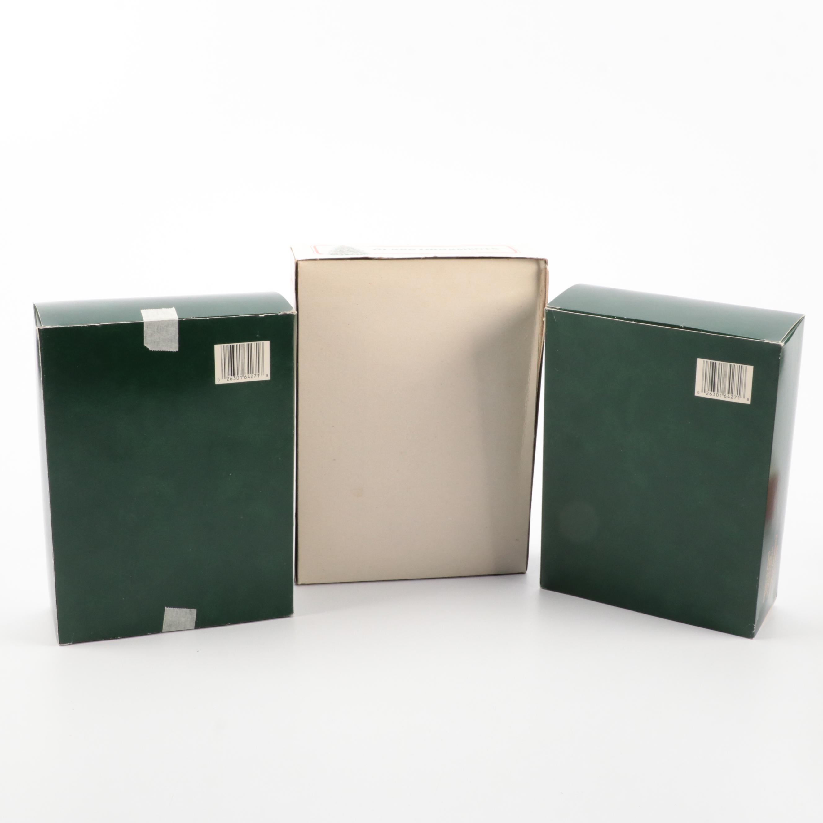 Pyramid, Victoria, and Other Blown Glass Christmas Ornaments, Late 20th Century