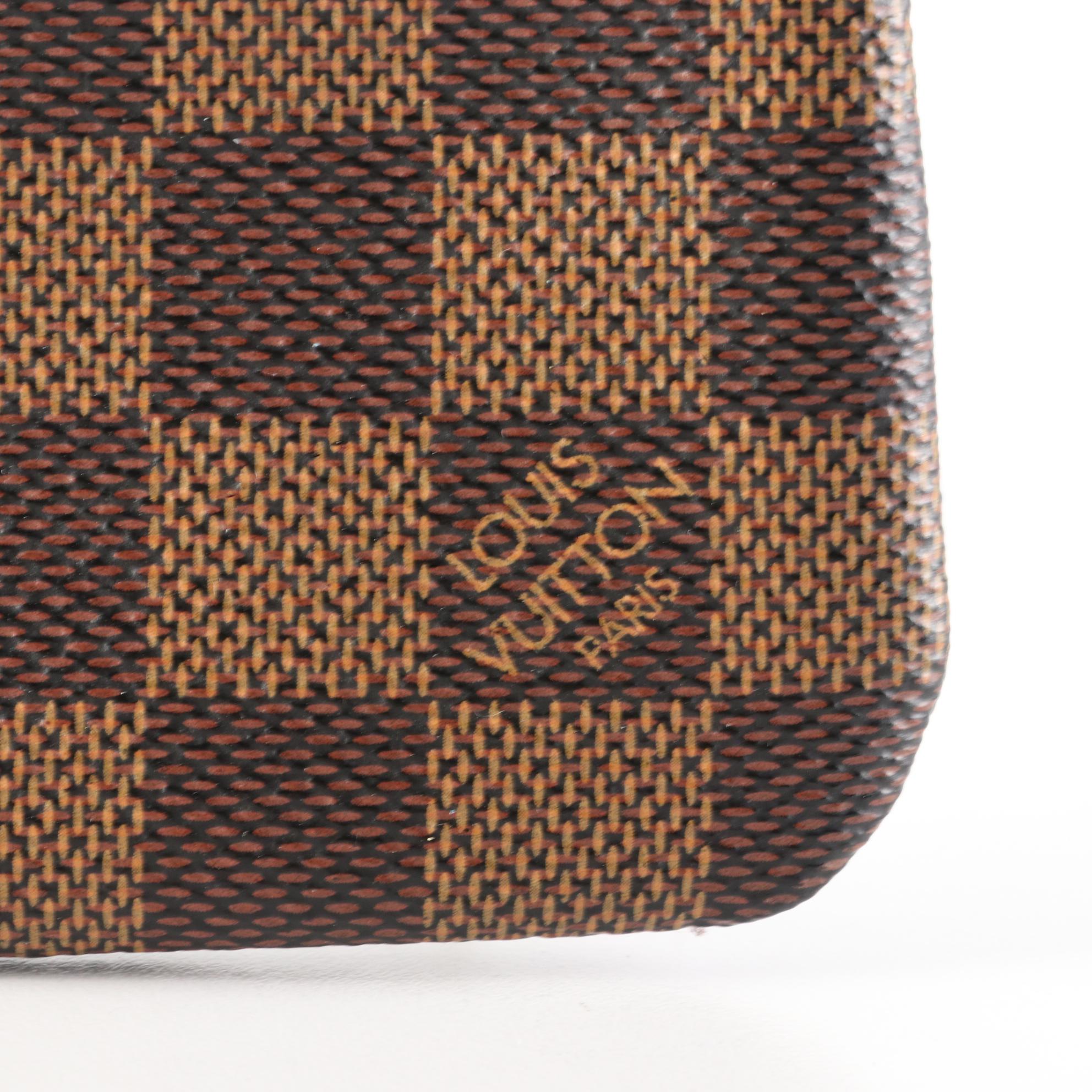 Louis Vuitton Coin Purse in Damier Ebene Canvas