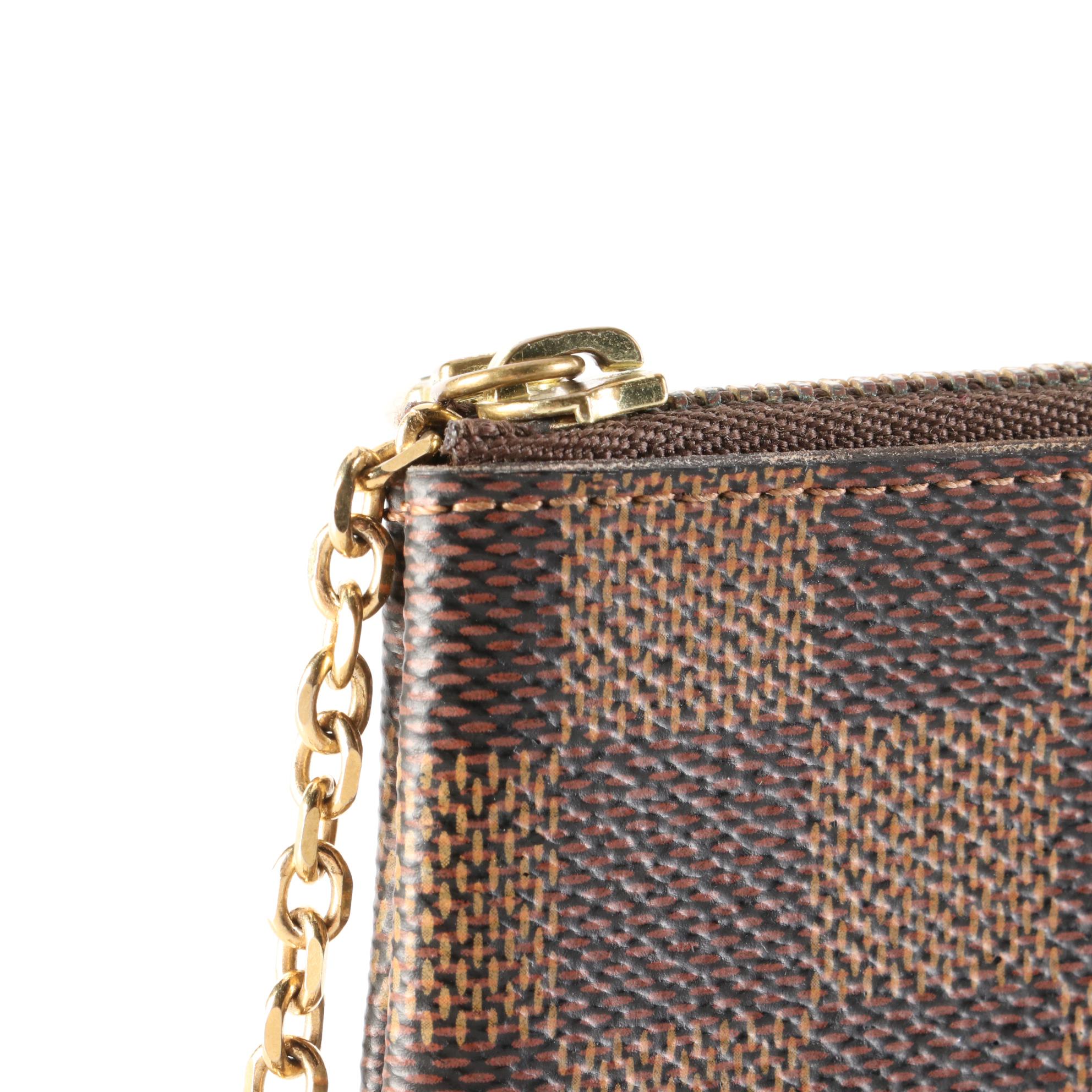 Louis Vuitton Coin Purse in Damier Ebene Canvas