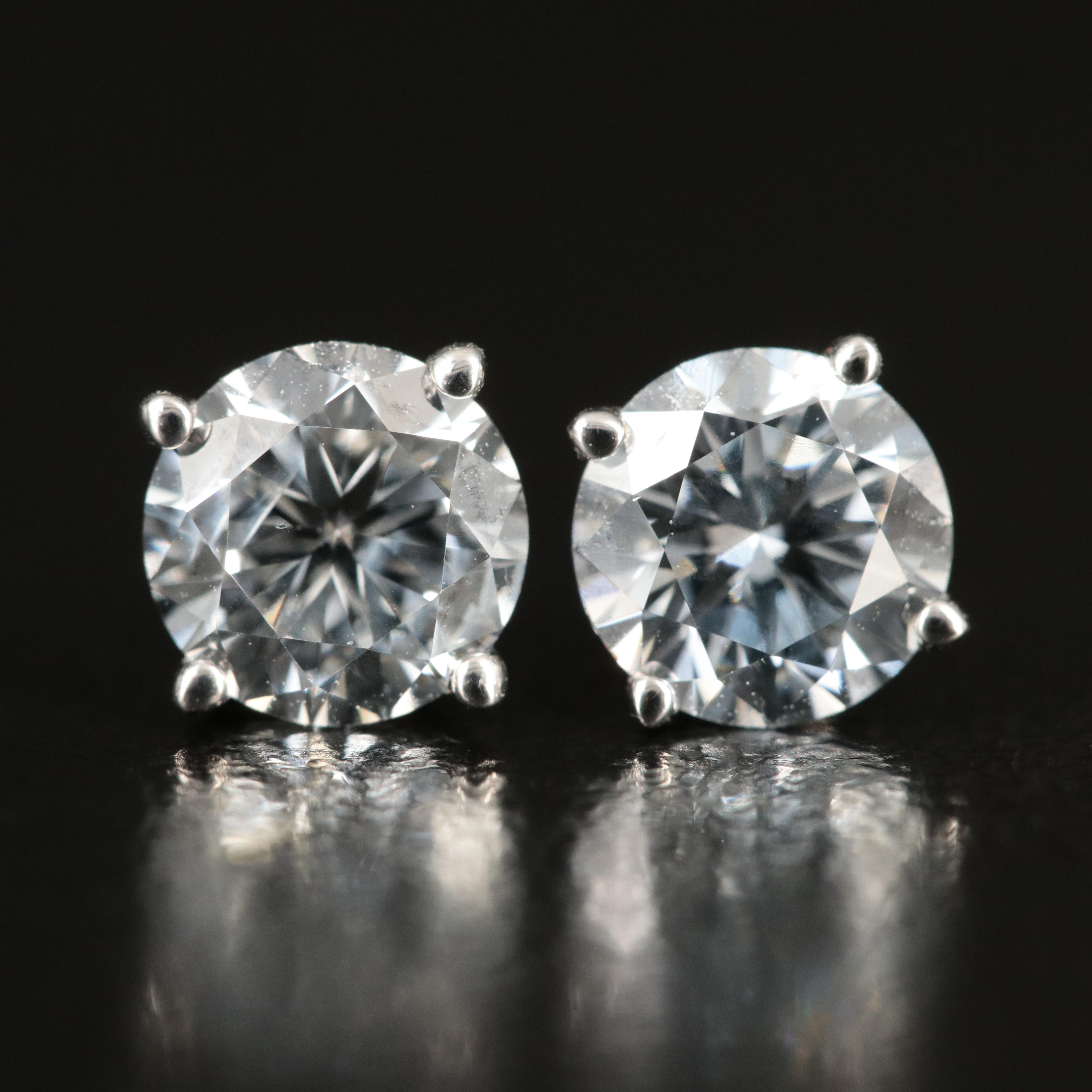 14K 1.25 CTW Lab Grown Diamond Stud Earrings