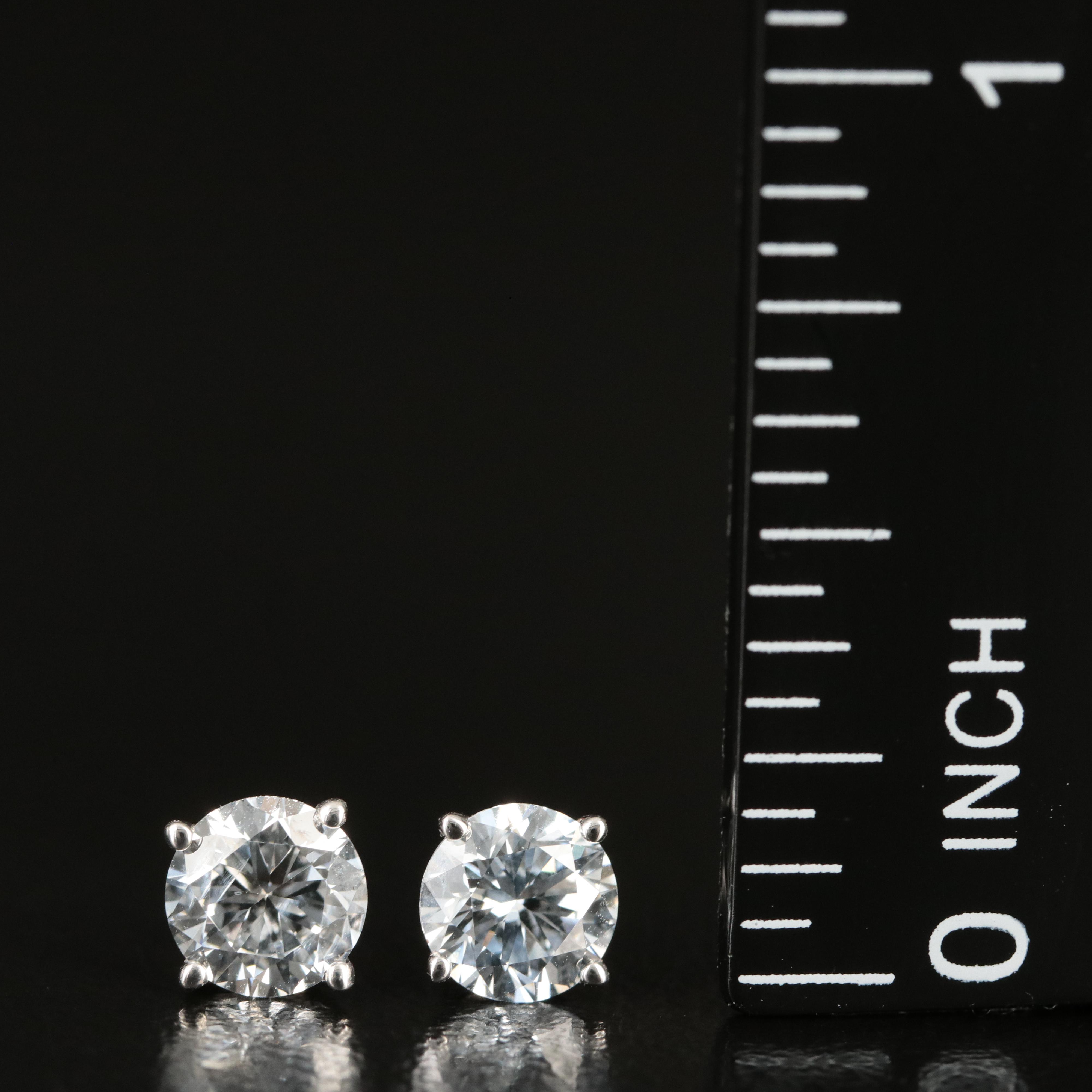 14K 1.25 CTW Lab Grown Diamond Stud Earrings