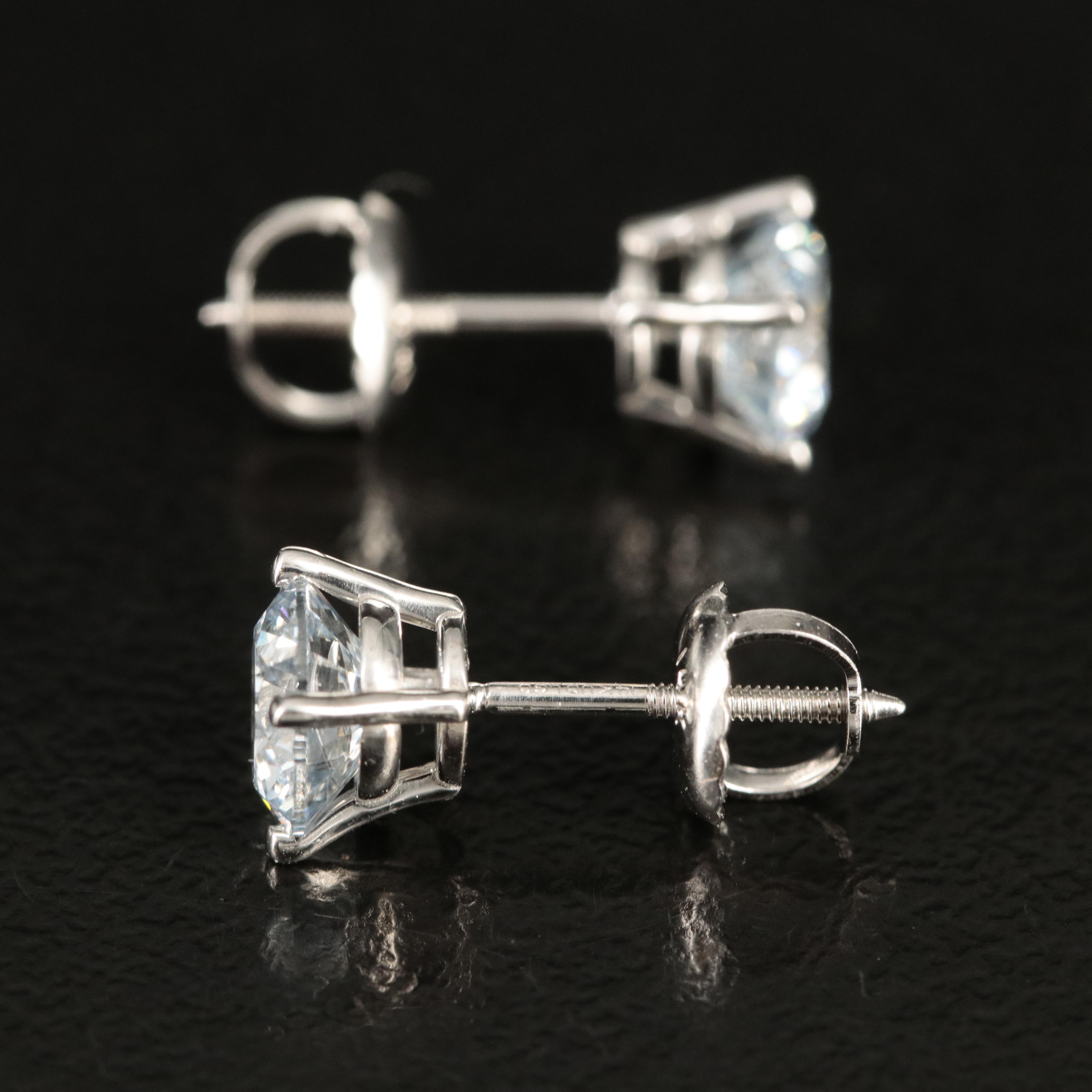 14K 1.25 CTW Lab Grown Diamond Stud Earrings