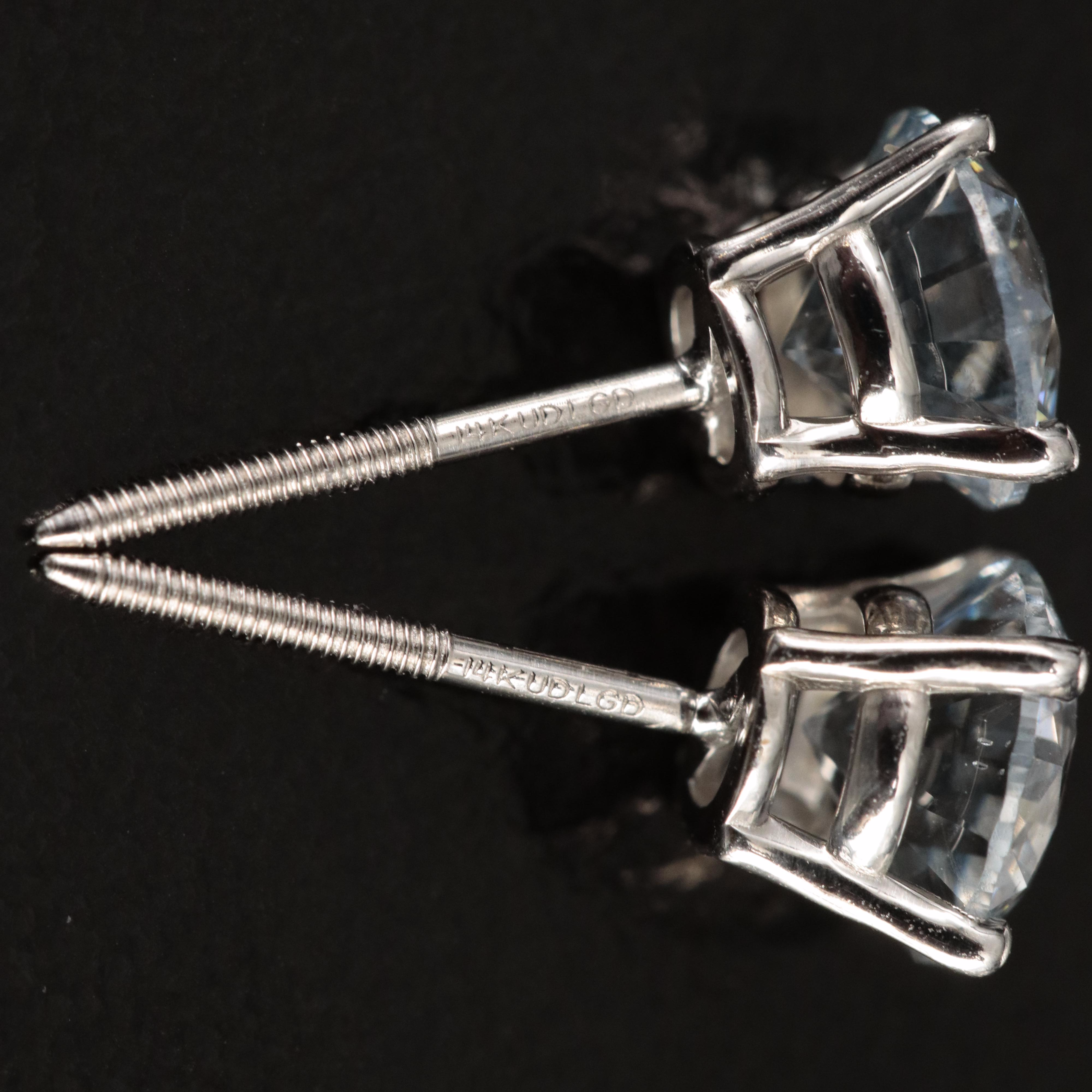 14K 1.25 CTW Lab Grown Diamond Stud Earrings
