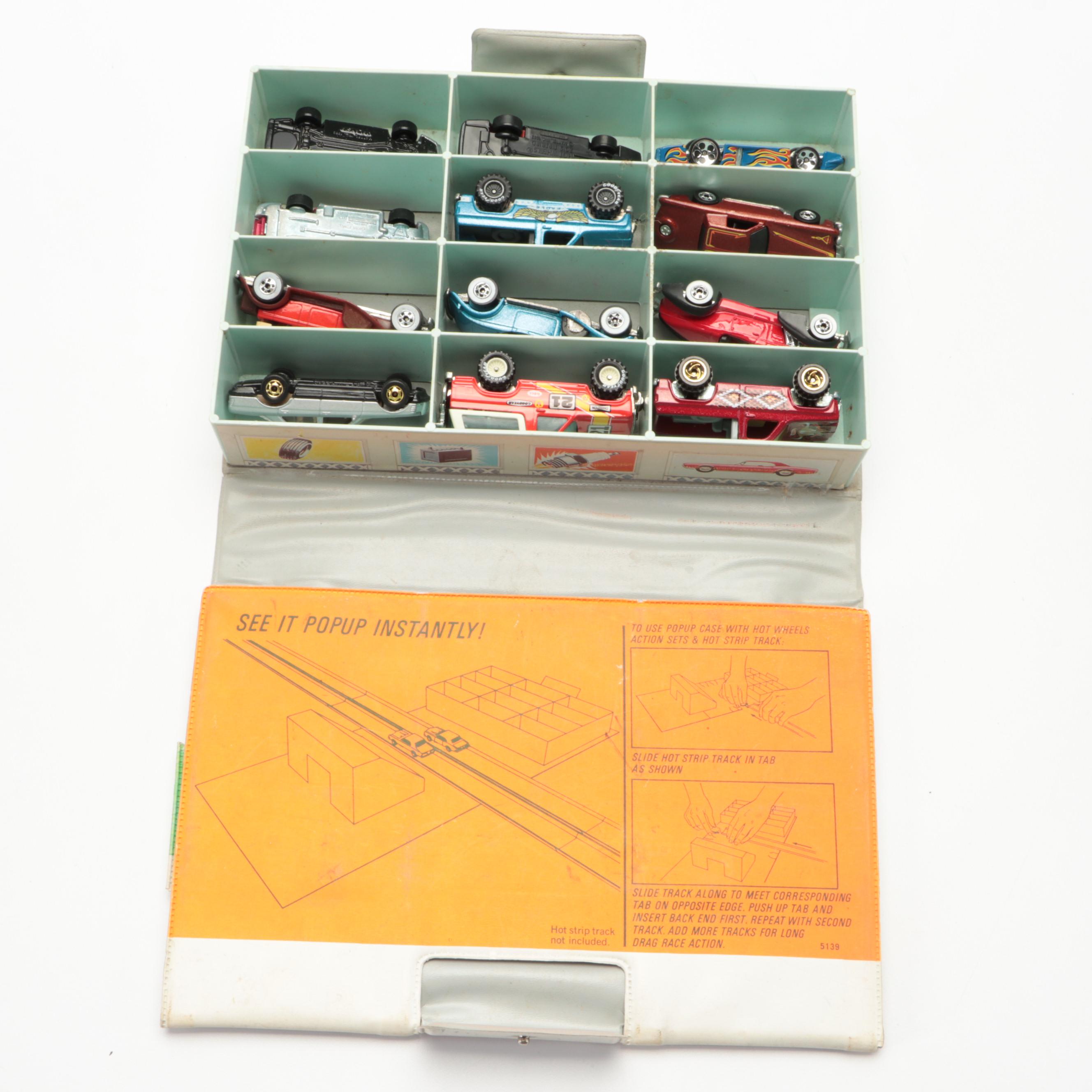Hot Wheels Pop Up Collector's Case With Diecast Cars, 1960s–2000s