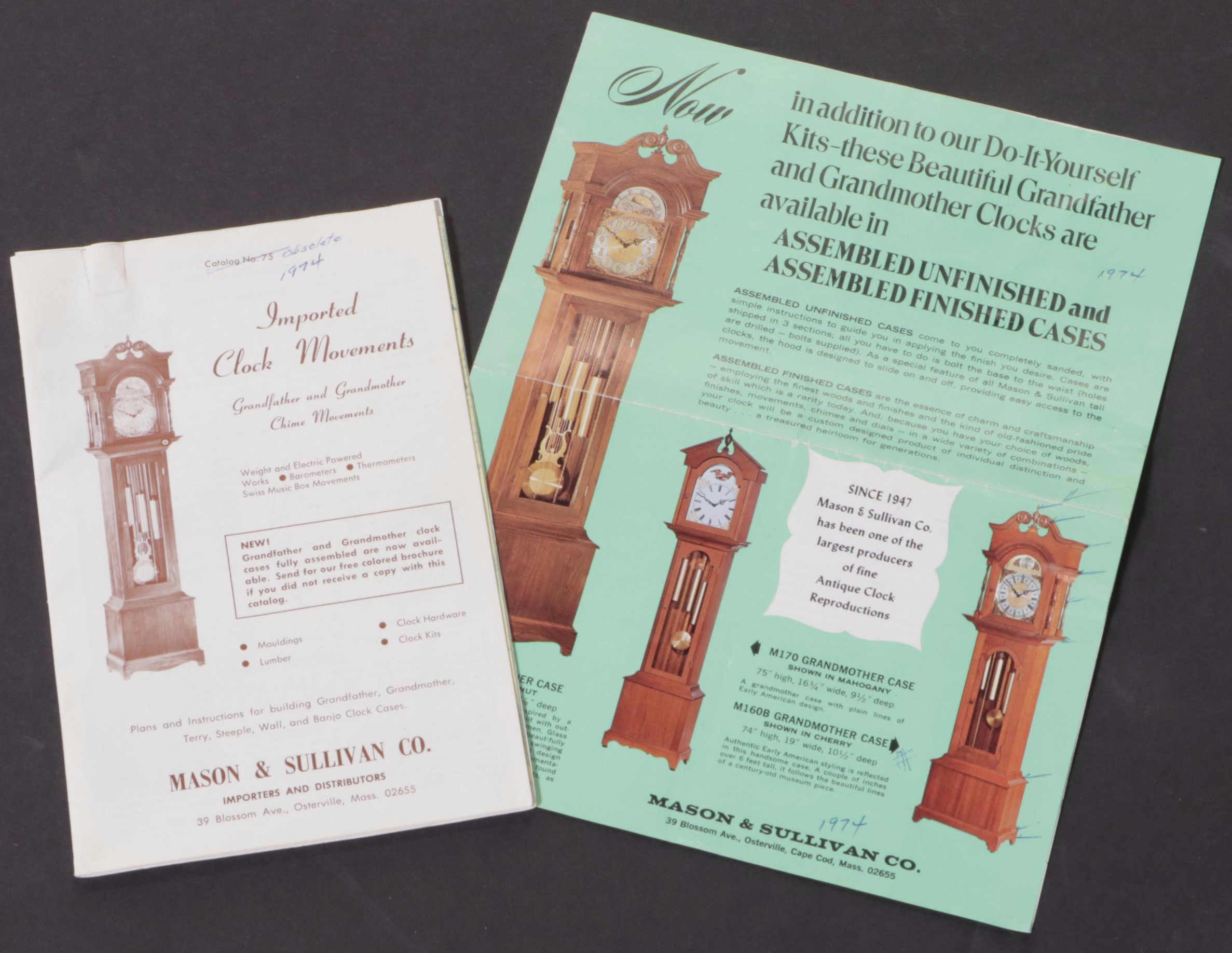 Mason & Sullivan Co. Federal Style Cherrywood Grandmother Clock