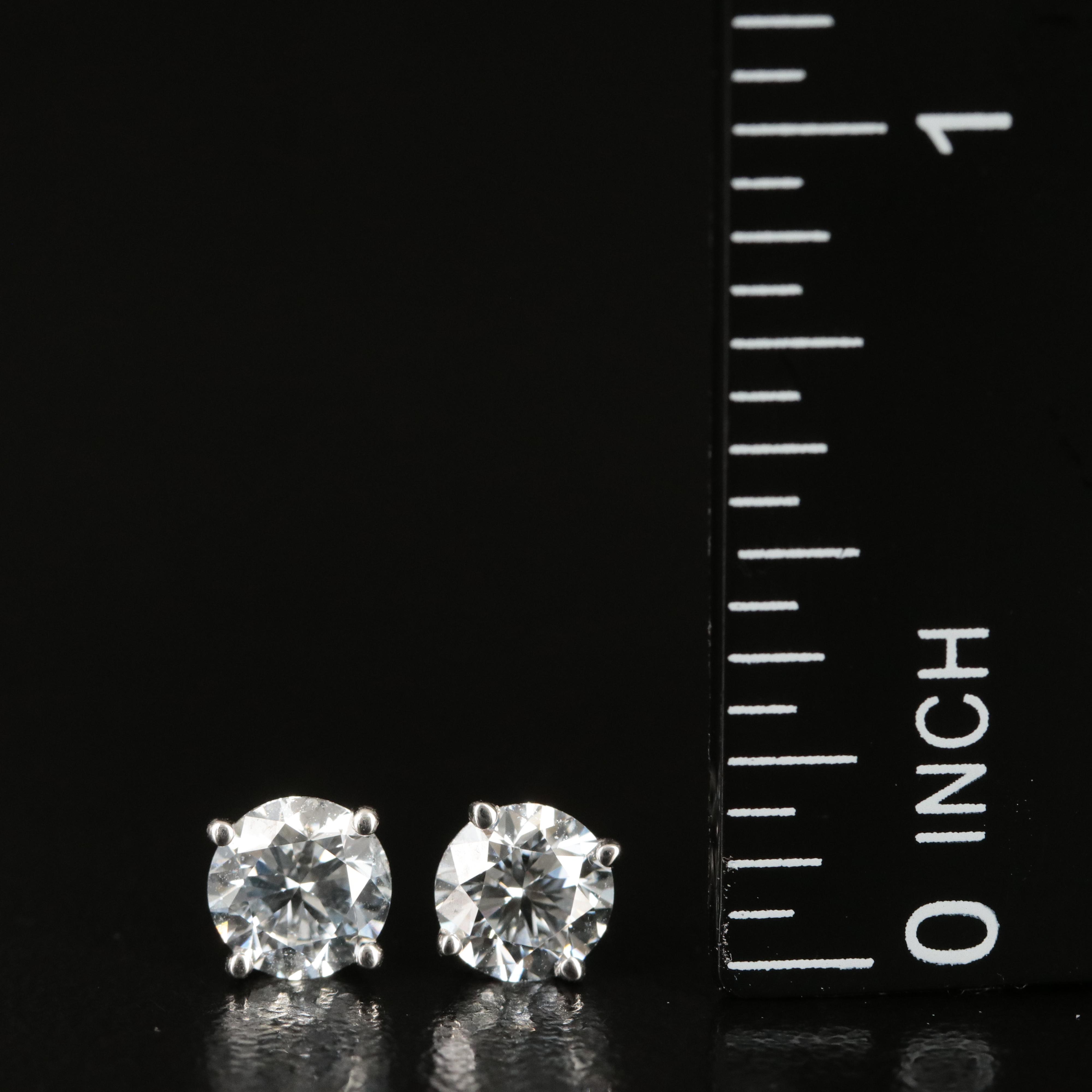 14K 1.18 CTW Lab Grown Diamond Stud Earrings