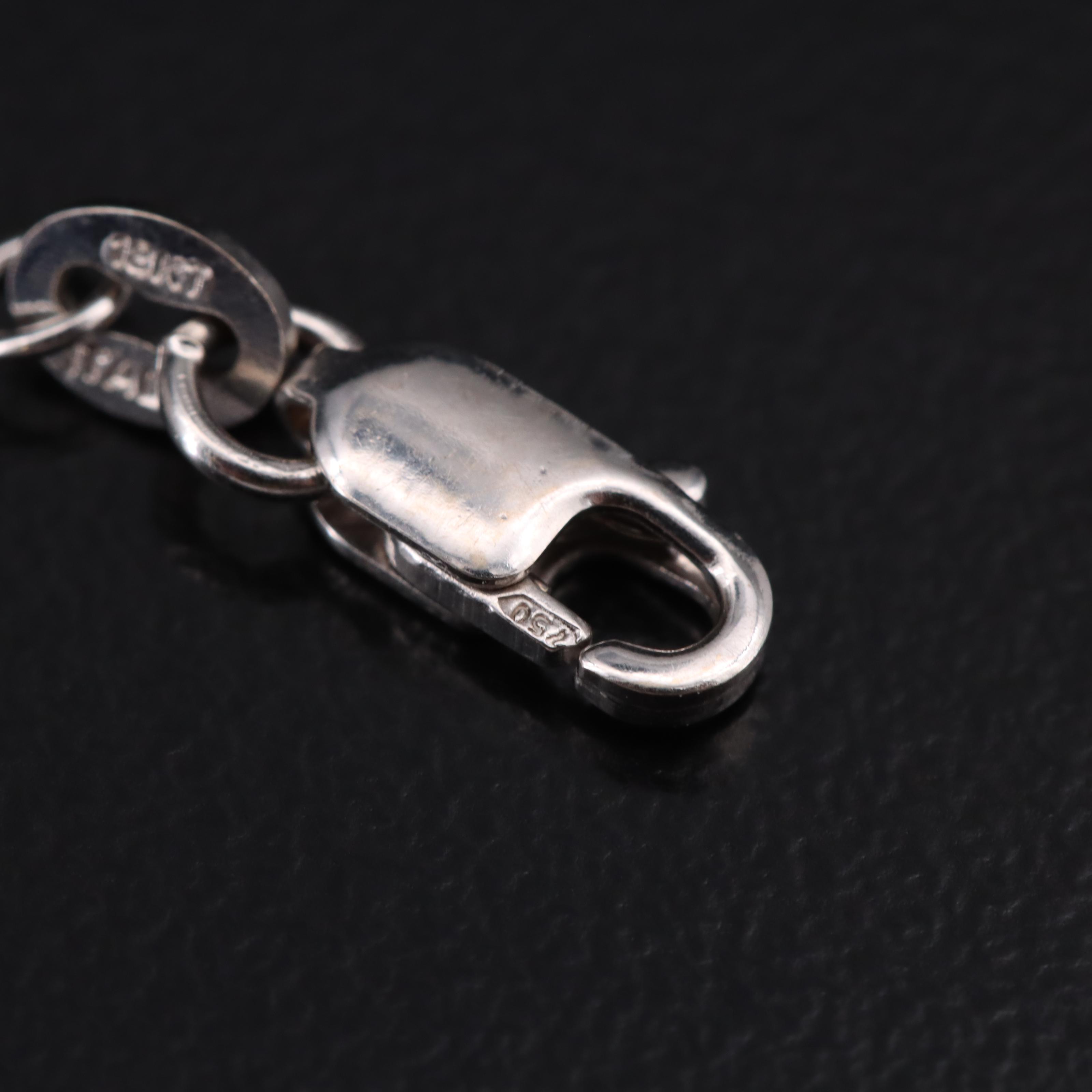 Roberto Coin Tiny Treasures 18K 0.10 CTW Diamond Paw Print Necklace