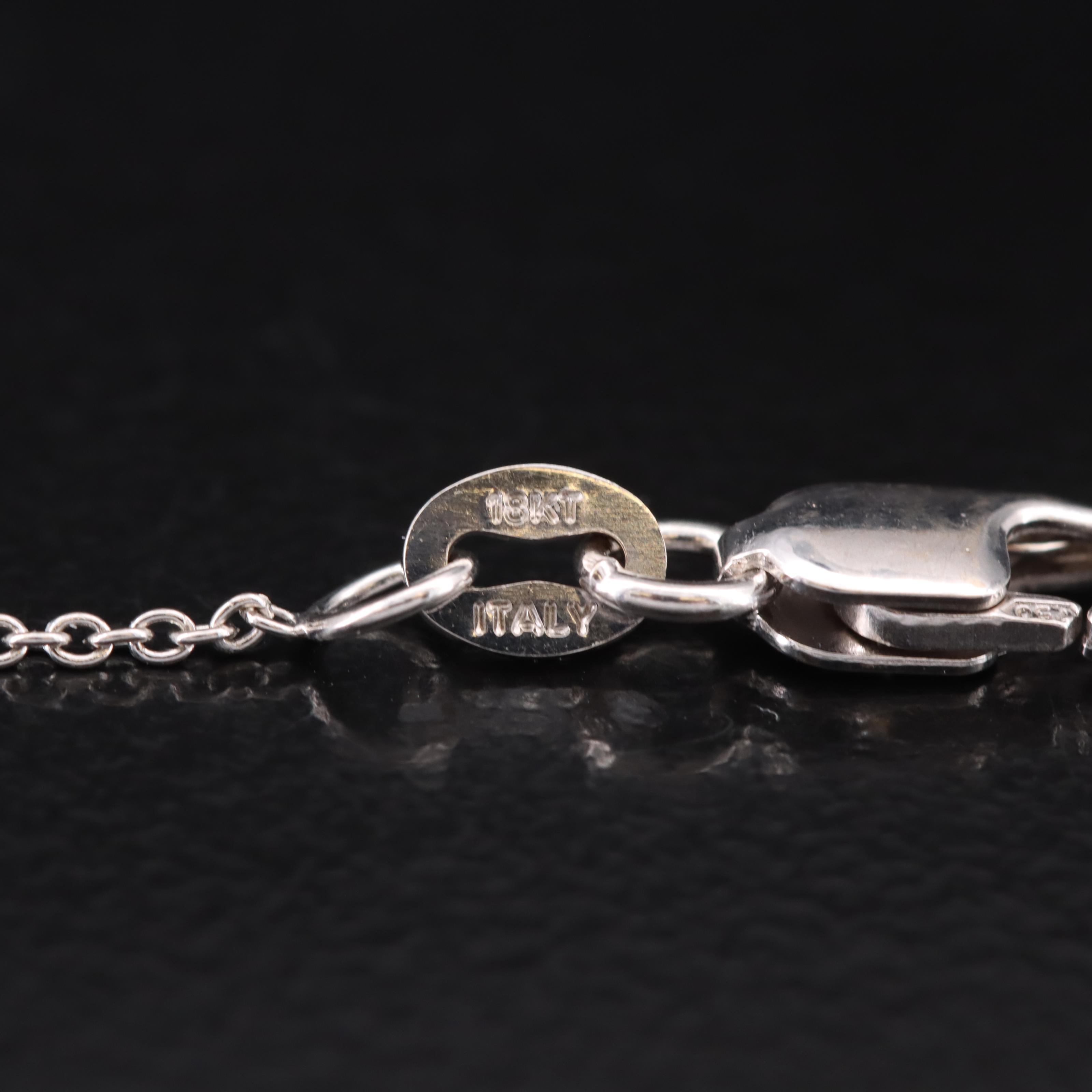 Roberto Coin Tiny Treasures 18K 0.10 CTW Diamond Paw Print Necklace